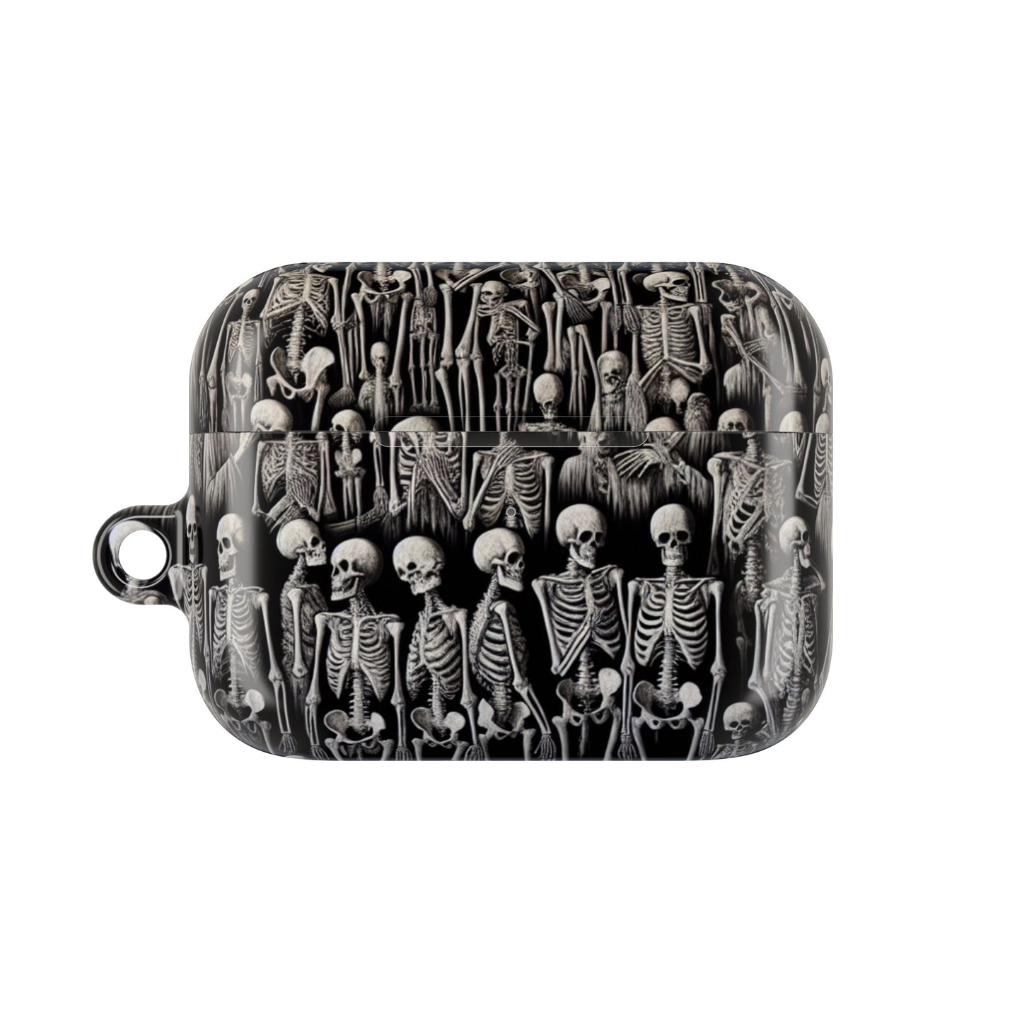 Skeleton Pattern AirPod Case, Cute Halloween Accessory, Spooky Gift for Music Lovers, Fun Phone Accessories, Unique Earbud Holder