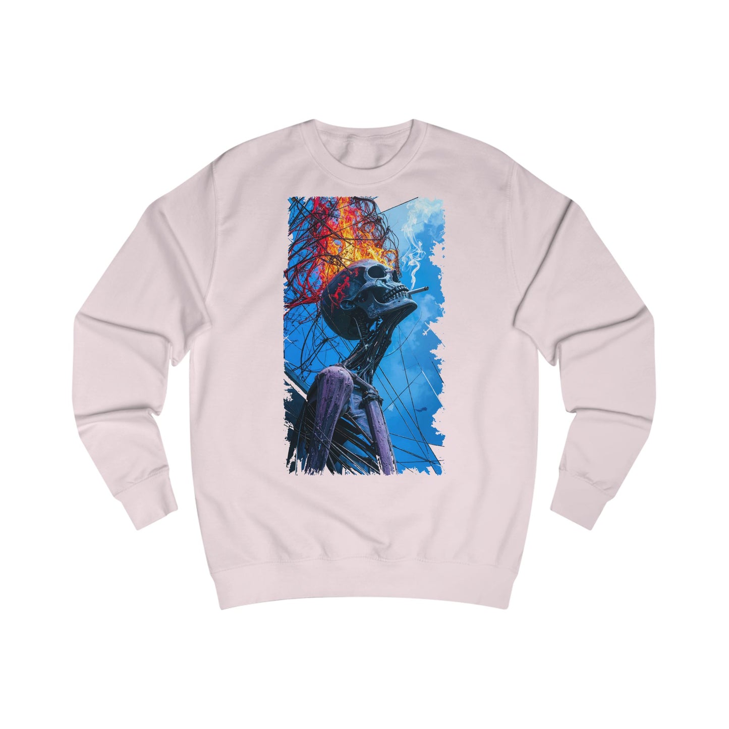 Vibrant Skeleton Unisex Sweatshirt - Perfect for Halloween, Cozy Casual Wear, Unique Art Gift, Fall Favorites, Spooky Season