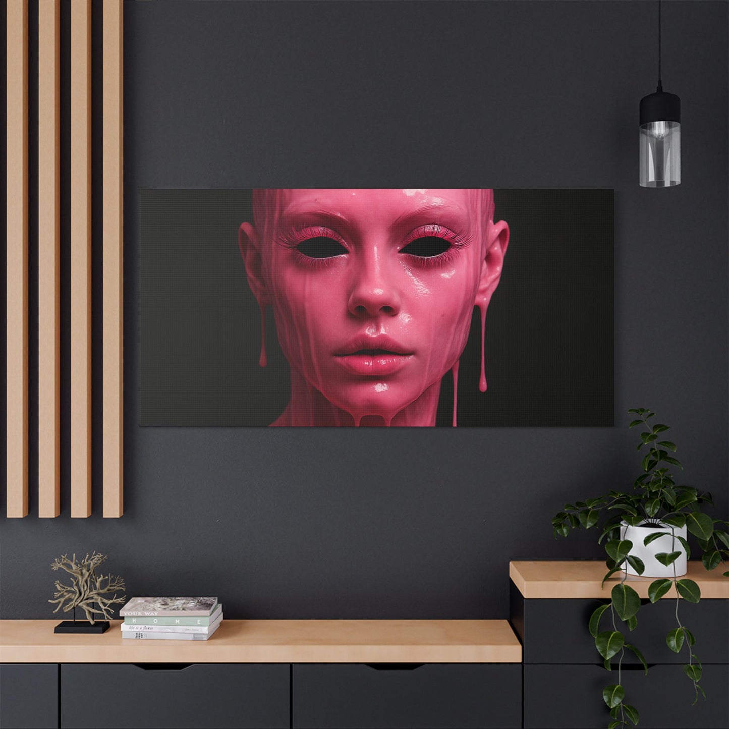 Unique Satin Canvas Art Piece, Modern Wall Decor, Art for Home, Abstract Artwork, Statement Piece, Contemporary Design
