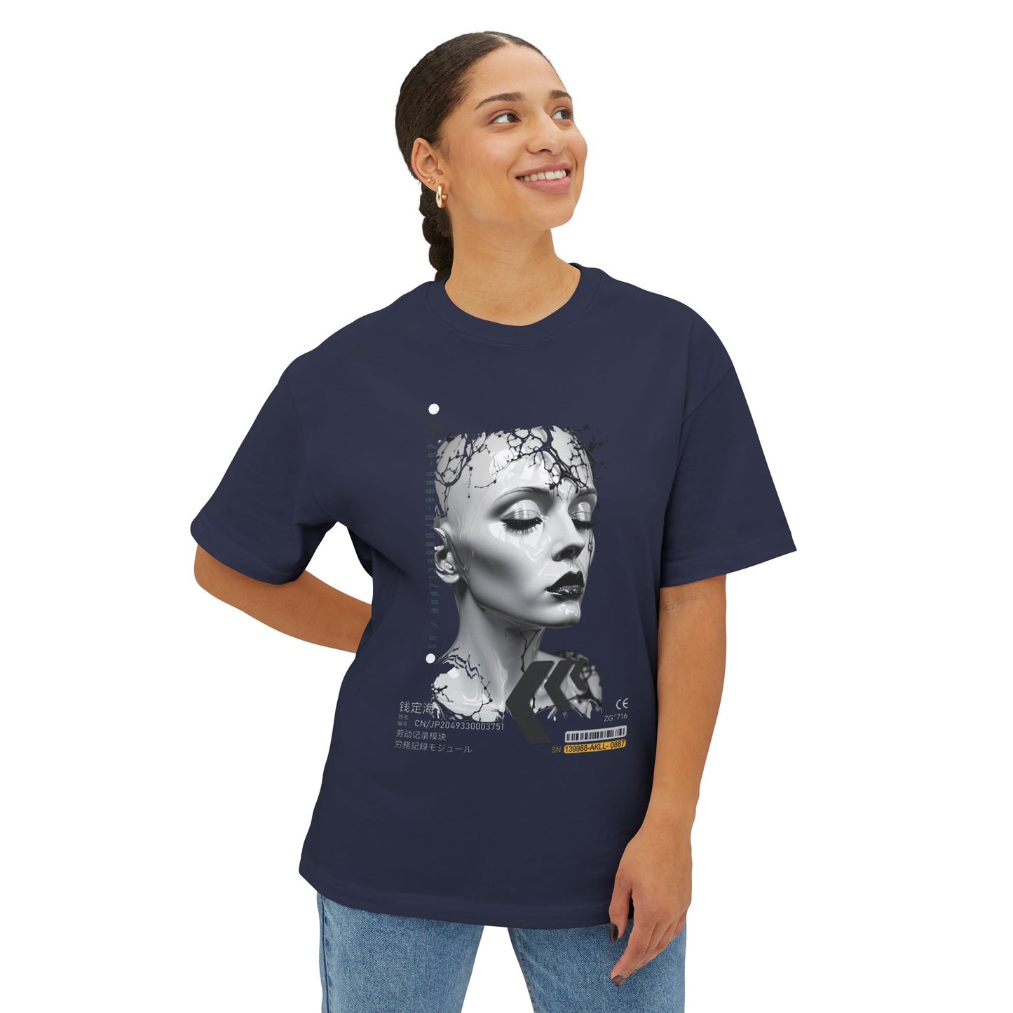 Chic Graphic Tee, Unisex Streetwear, Trendy Oversized Shirt, Modern Art T-Shirt, Casual Wear for Everyday Style