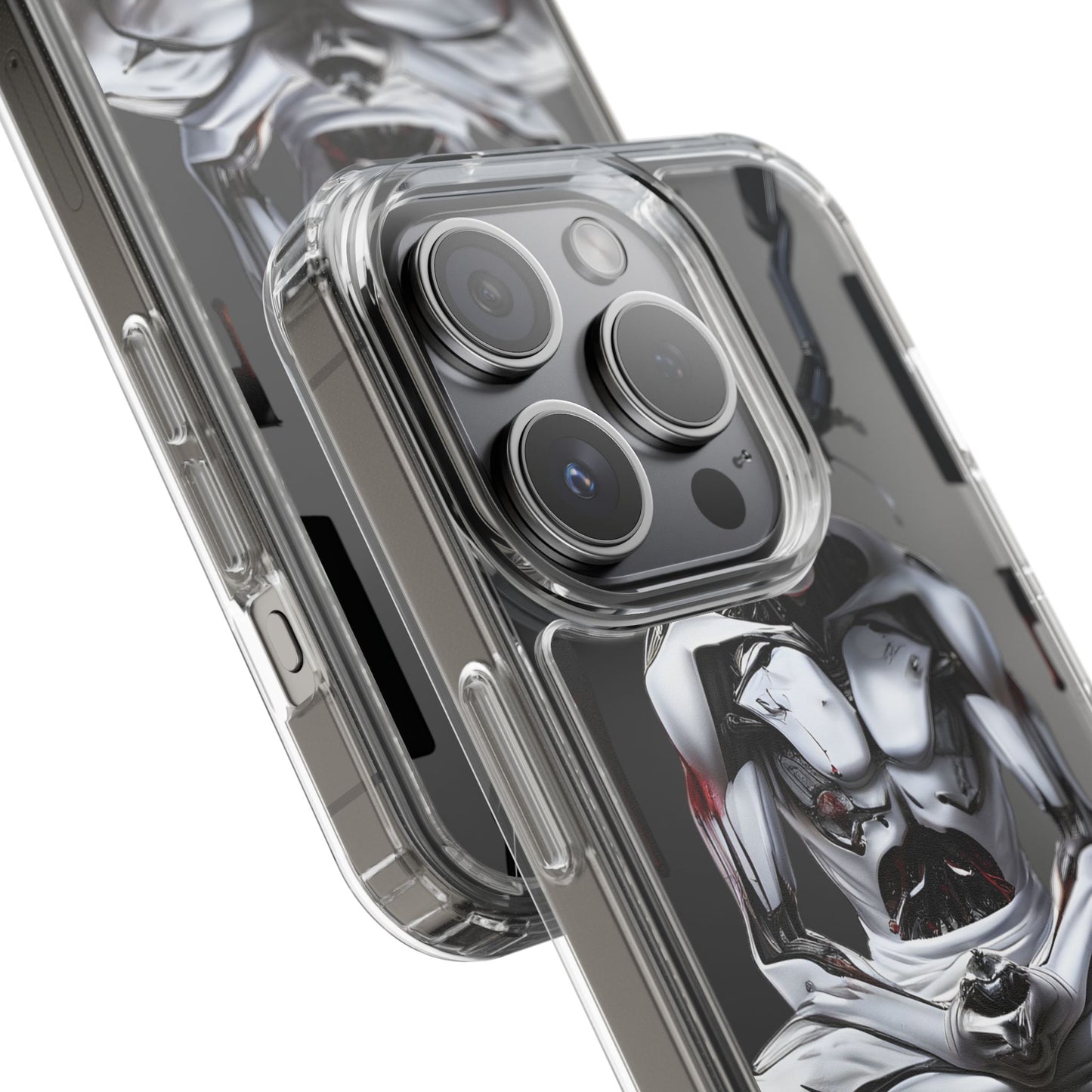 Clear Phone Cases with Cyber Design