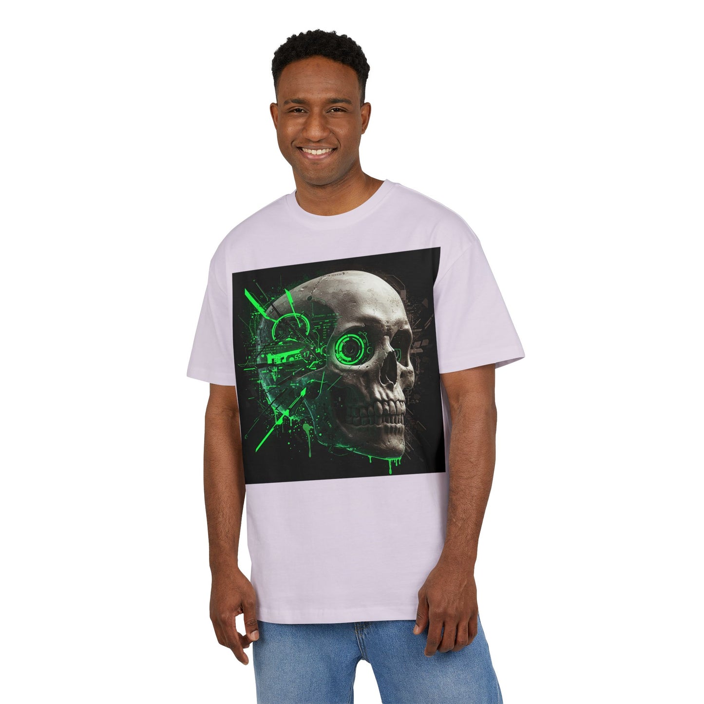 Edgy Graphic Oversize Tee | Skull Design | Streetwear Style, Casual Outfit, Music Festival Essential, Unique Gift, Unisex Apparel