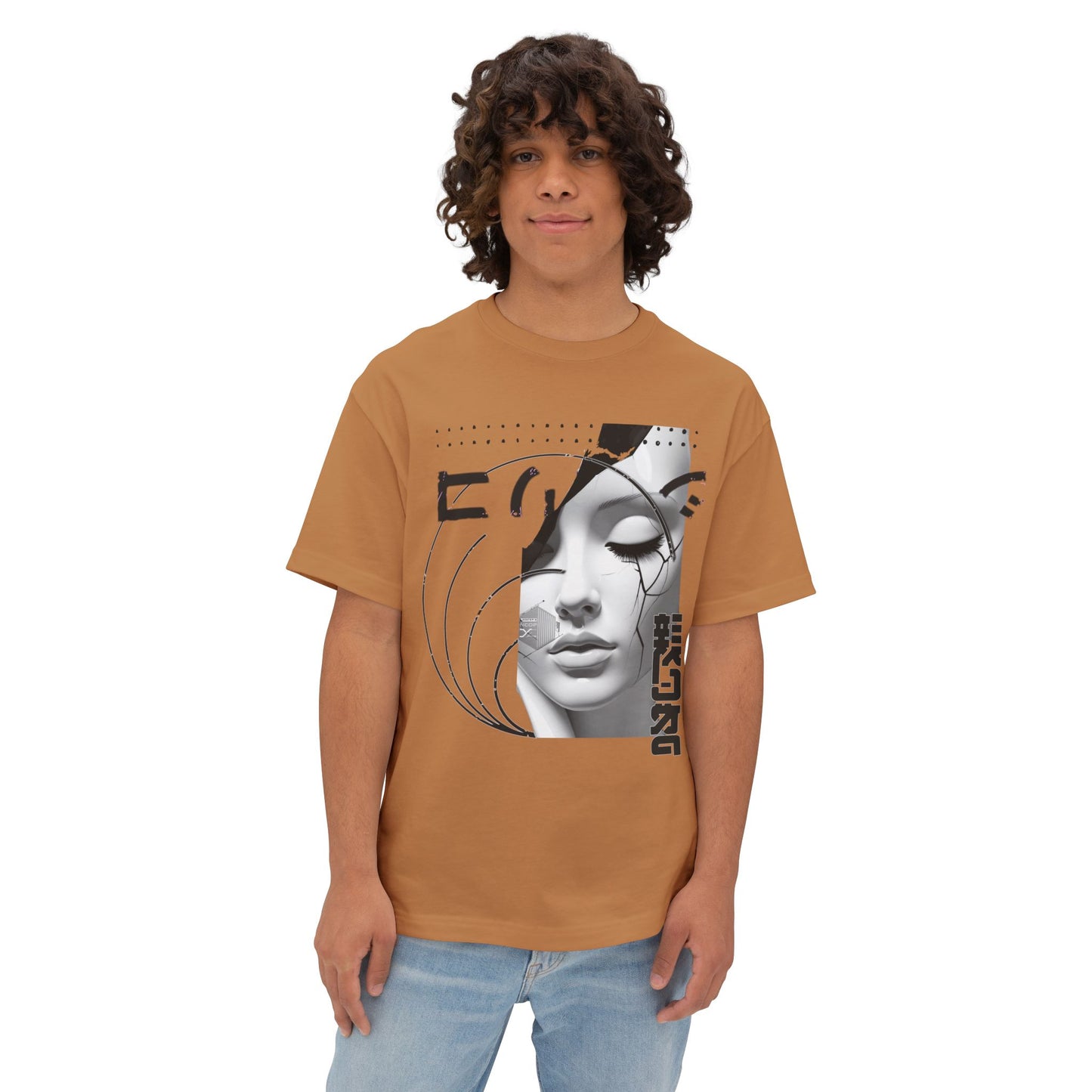 Chic Graphic Tee, Casual Fashion Shirt, Summer Outfit Top, Gift for Her, Artistic Oversized T-Shirt