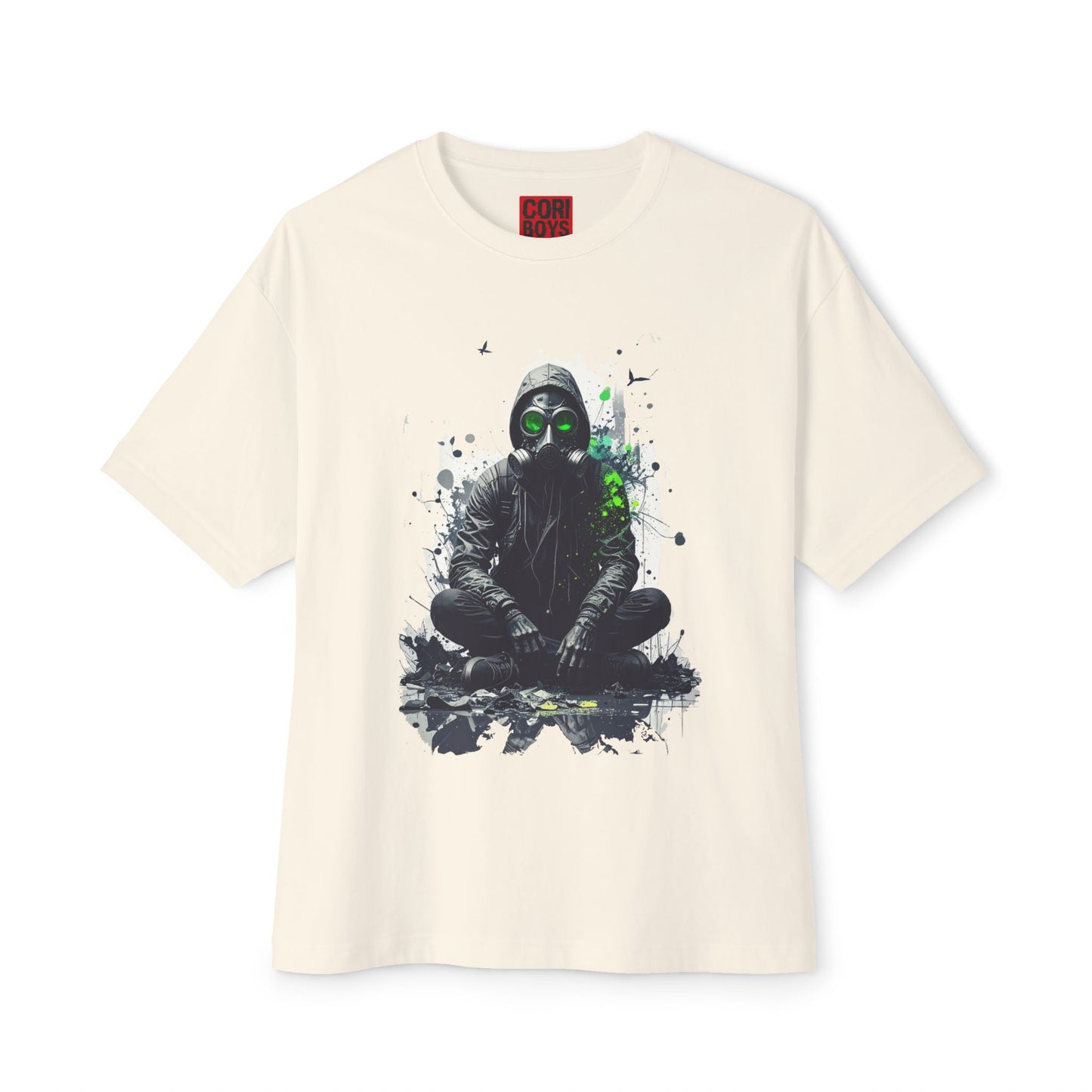 Gritty Street Art Boxy Tee, Unisex Tee, Graphic Tee, Oversized T-Shirt, Urban Fashion, Unique Gift, Casual Wear