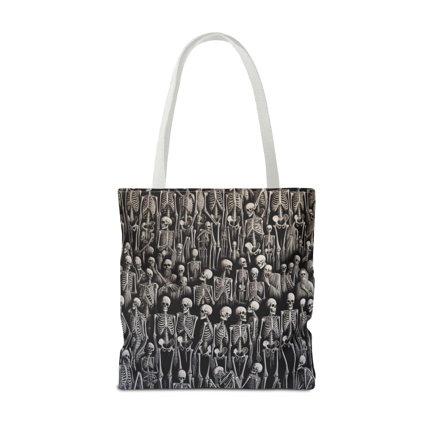 Gothic Skeleton Tote Bag | Spooky Shopping Bag | Halloween Accessory | Unique Gift for Dark Aesthetic Lovers