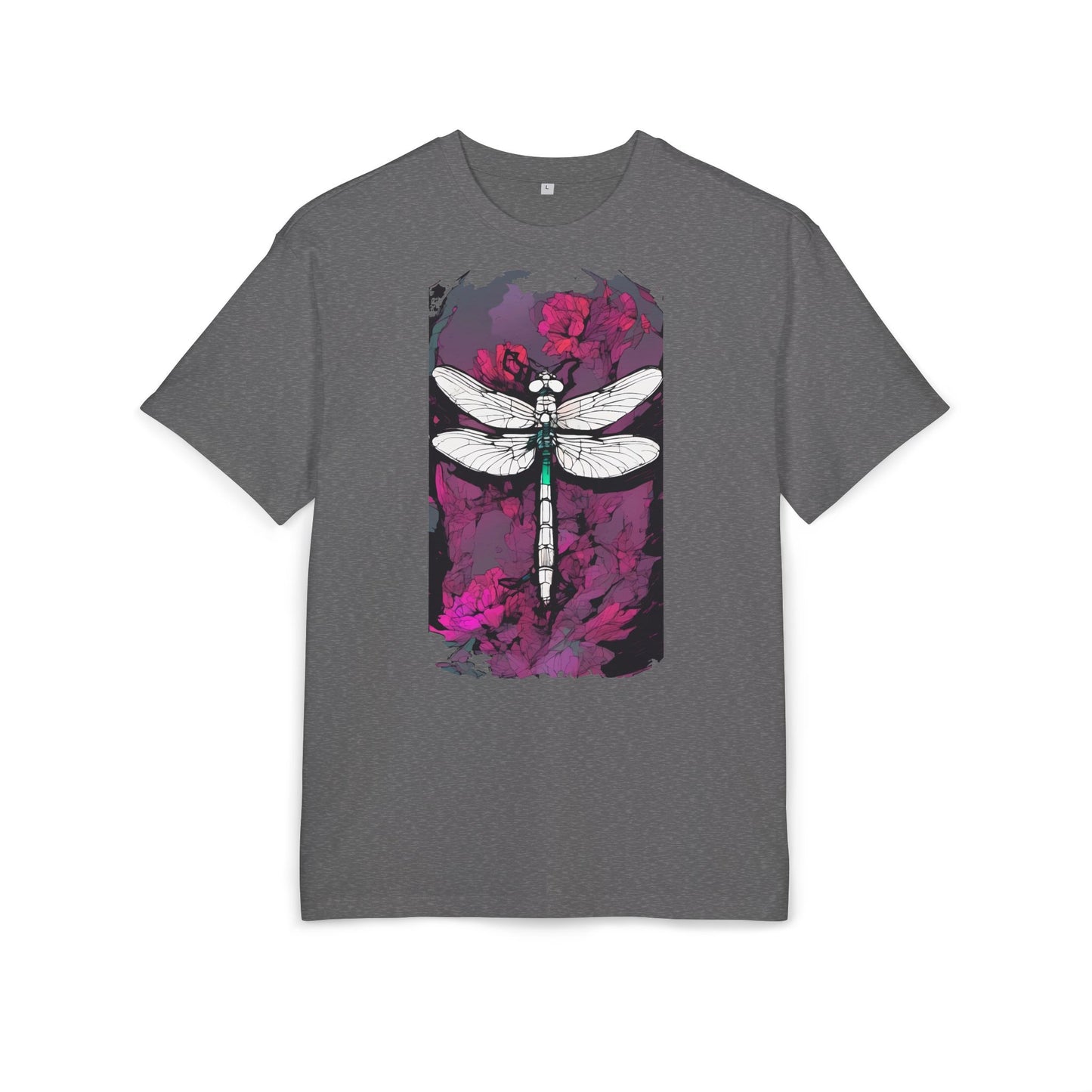 Dragonfly Art Unisex Heavy Oversize Tee, Nature Lover Shirt, Gift for Her, Artistic Tee, Summer Fashion, Relaxed Fit Clothing
