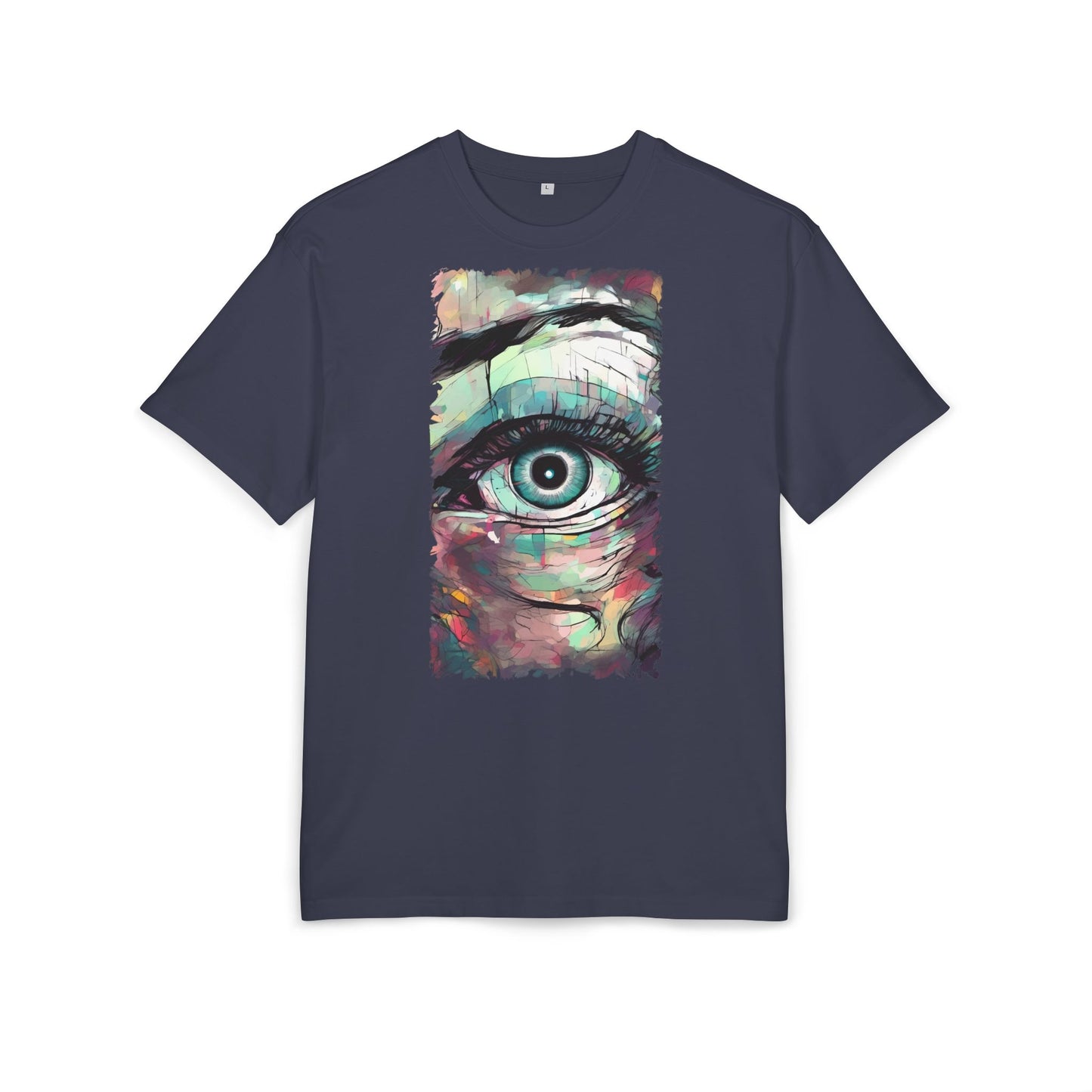 Artistic Eye Oversized Tee | Colorful Graphic T-Shirt, Unisex Shirt, Casual Fashion, Trendy Streetwear, Unique Gift Idea