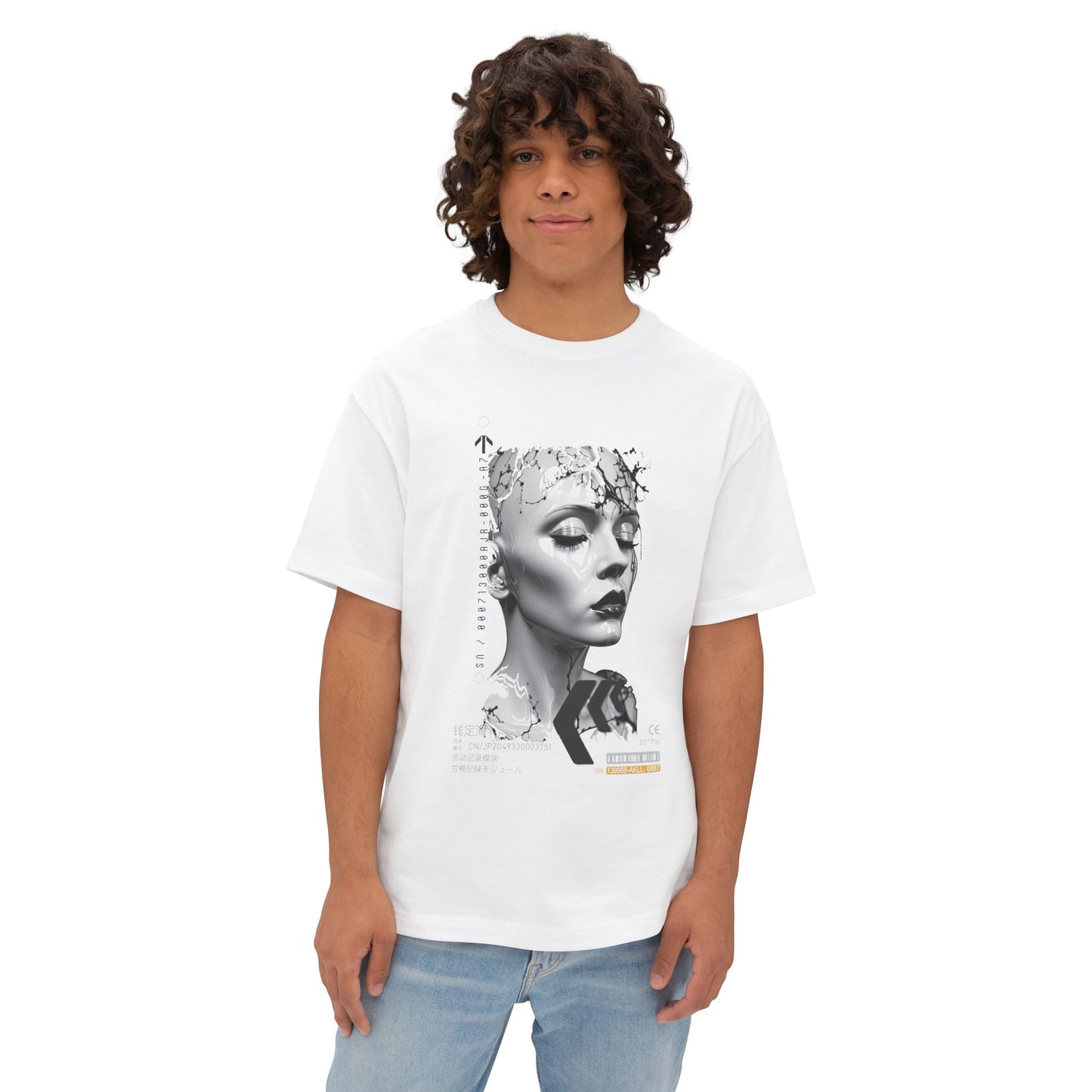 Chic Graphic Tee, Unisex Streetwear, Trendy Oversized Shirt, Modern Art T-Shirt, Casual Wear for Everyday Style