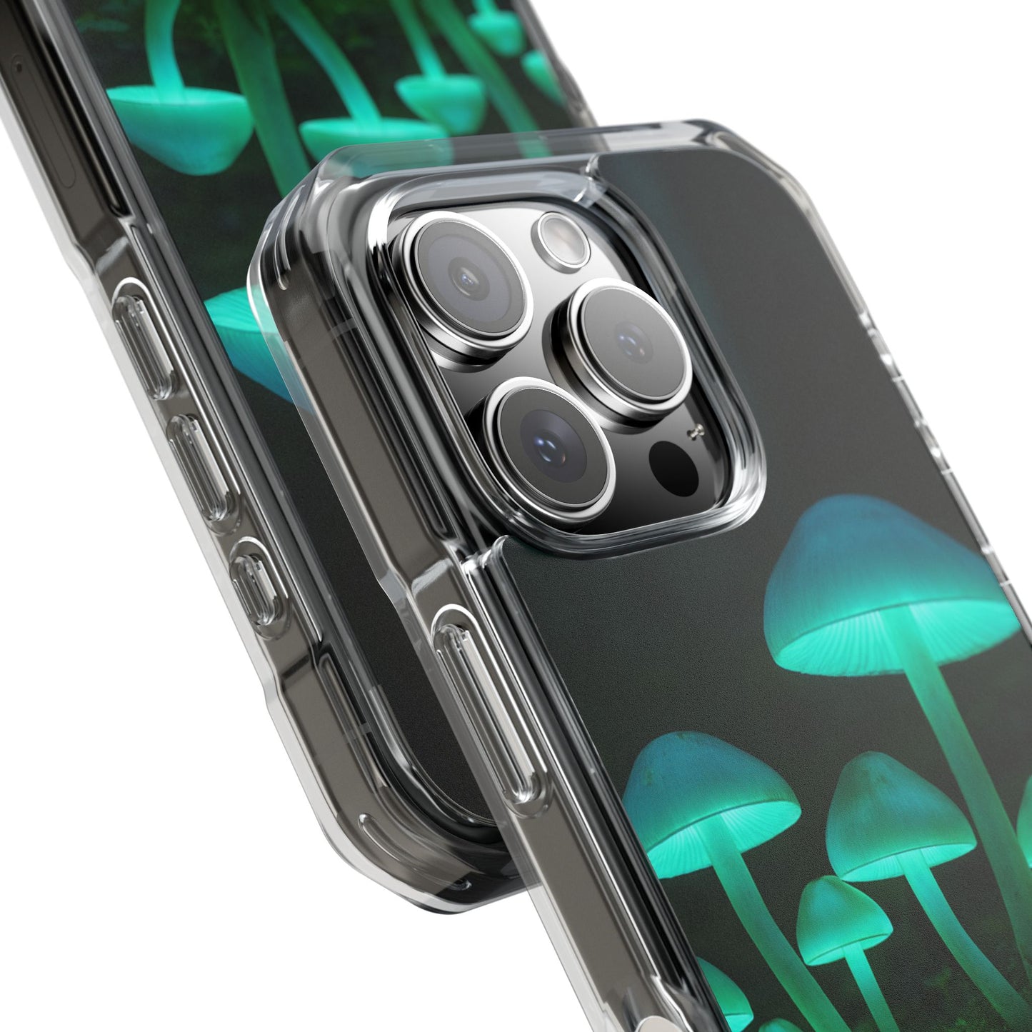 Glowing Mushroom iPhone Case, Unique Cellphone Protector, Gift for Nature Lovers, Eco-Friendly Tech Accessory