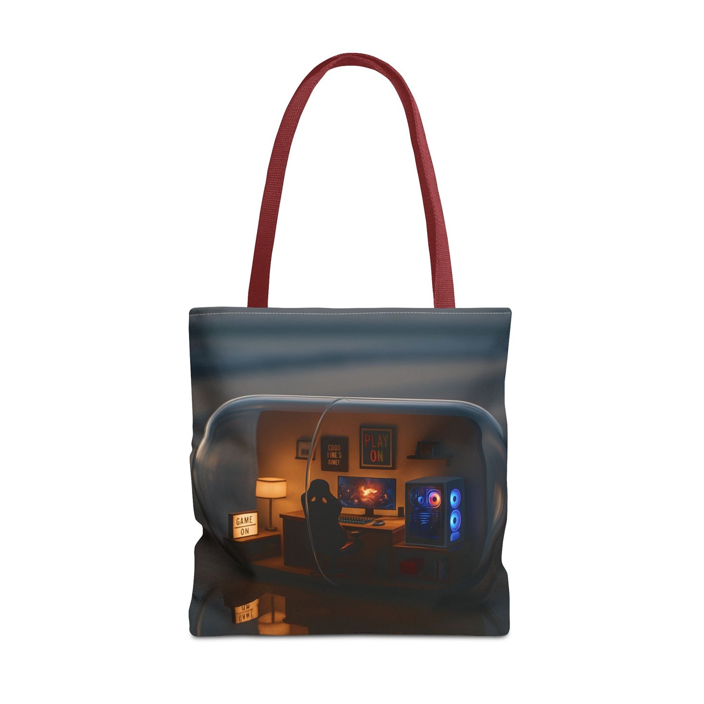 Cozy Gamer Tote Bag, Comfortable Carryall for Gamers, Geek Chic Bag, Fun Tote for Game Nights, Stylish Reusable Shopping Bag