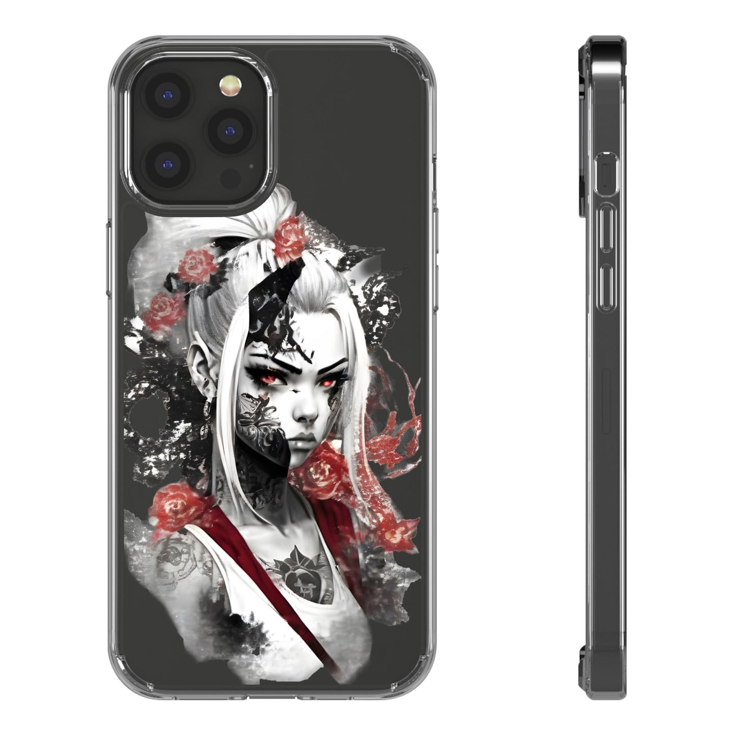 Mystical Warrior Clear Phone Case - Stylish & Protective