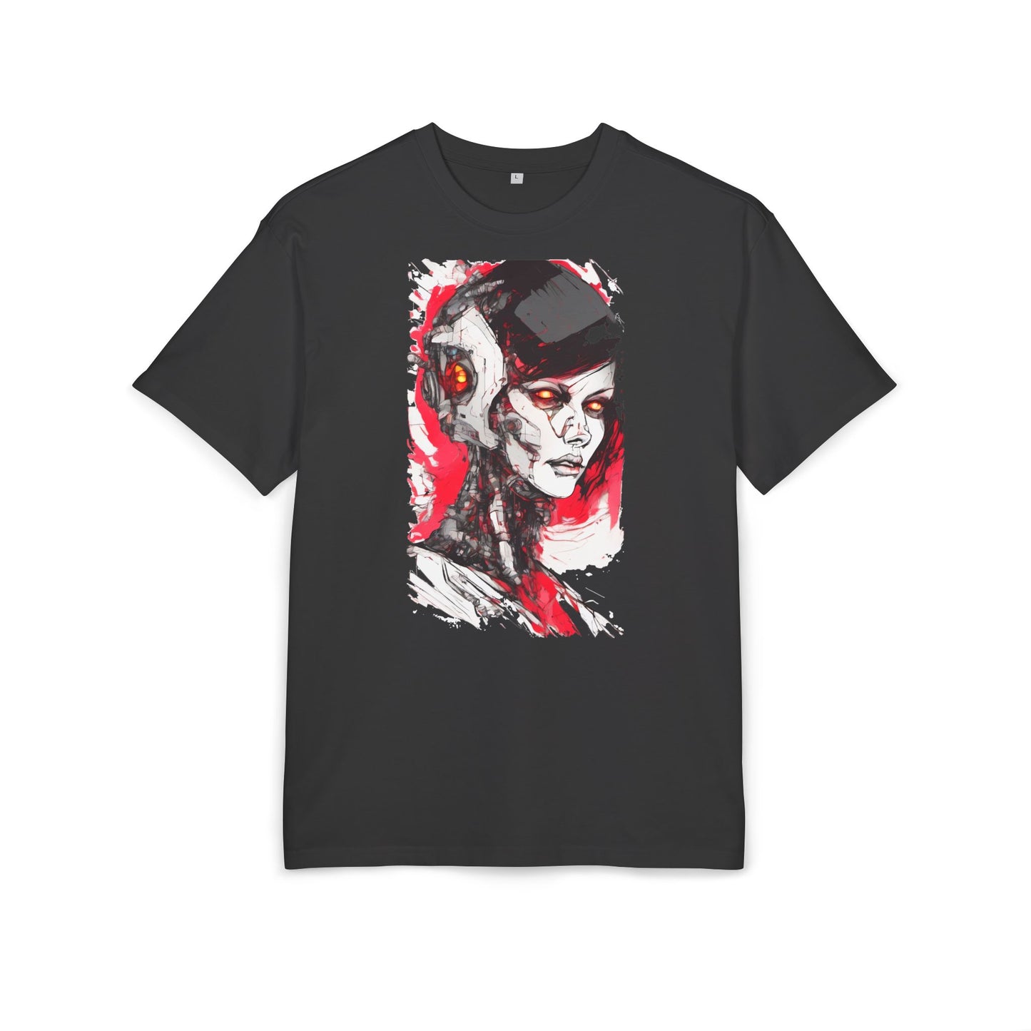 Cyberpunk-Inspired Unisex Heavy Oversize Tee | Graphic Tee, Streetwear, Gift for Gamers, Unique Fashion, Modern Art Apparel