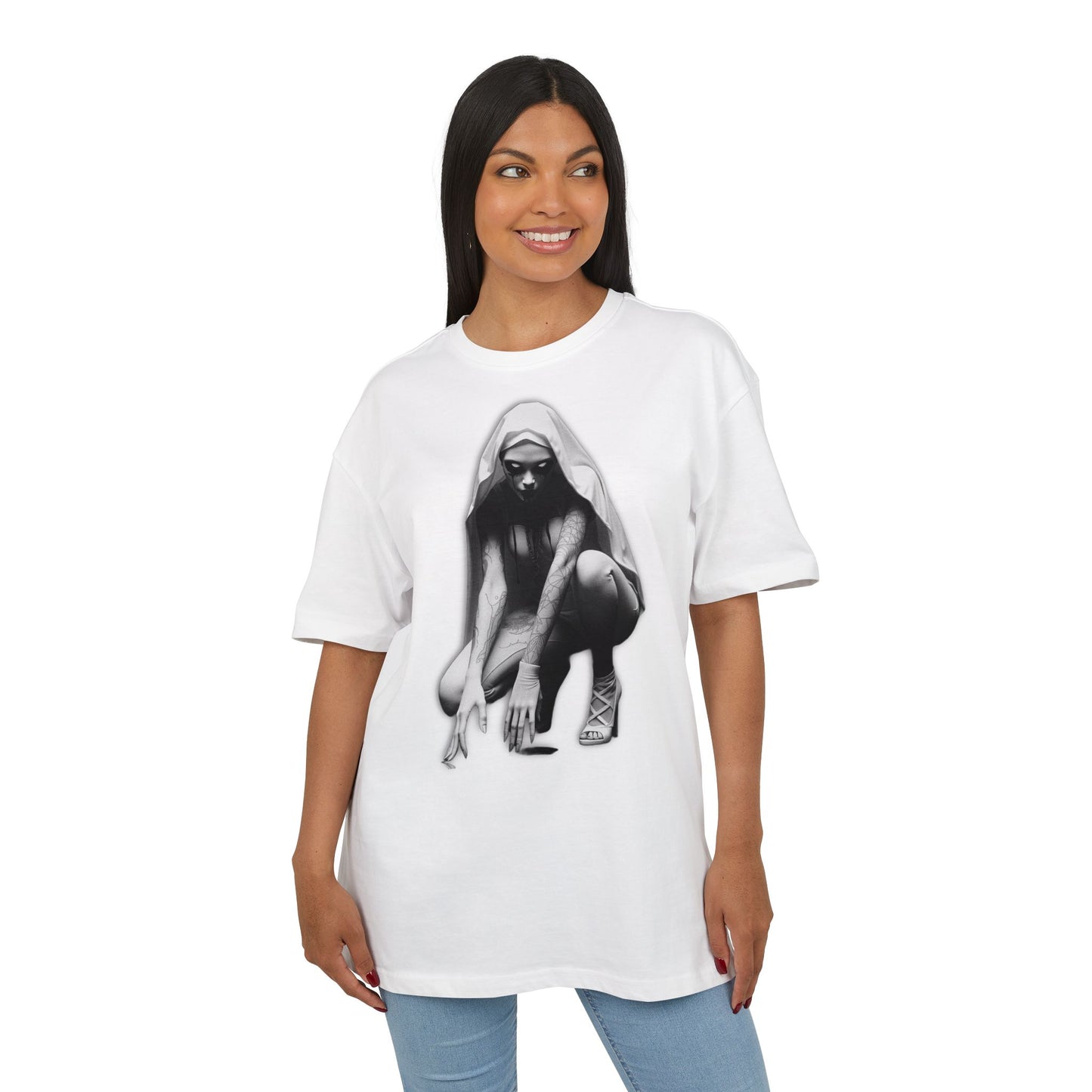Urban Style Unisex Heavy Oversize Tee with Edgy Design