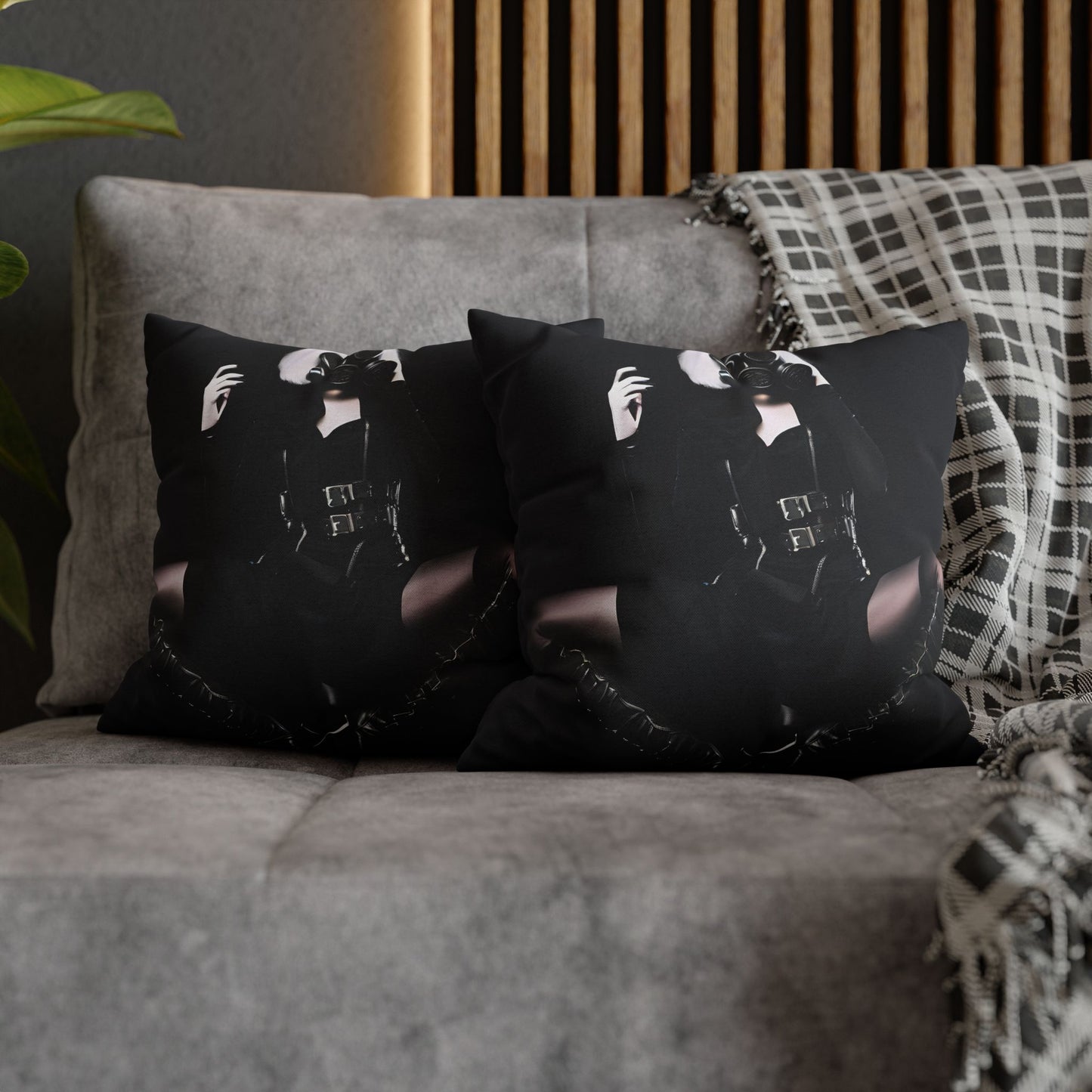 Gothic Glam Pillows, Square Cushion Covers, Elegant Home Decor, Statement Throw, Dark Aesthetic Gifts, Modern Bedroom Accent