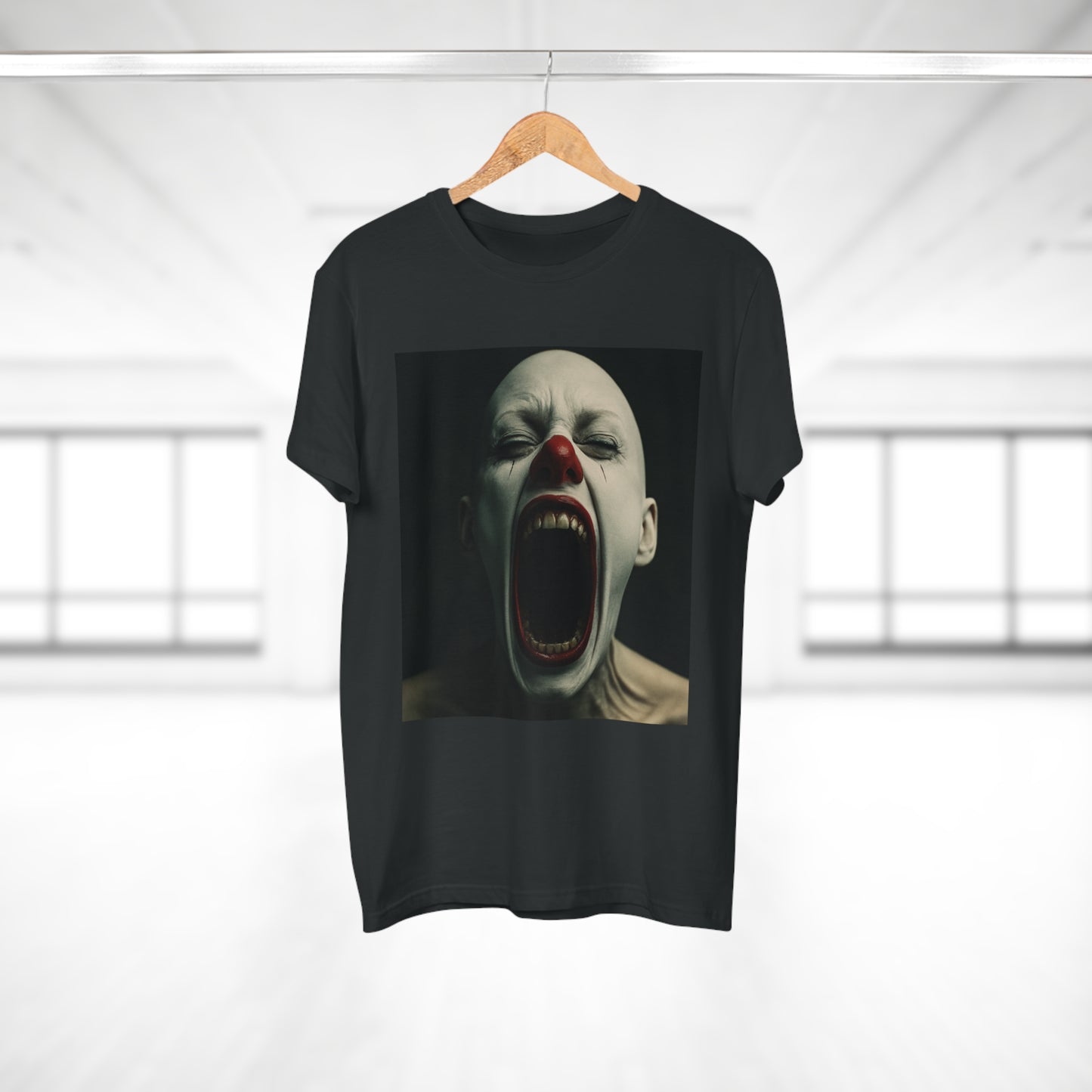 Creepy Clown Graphic T-Shirt, Scary Shirt for Halloween, Horror Movie Fans, Unique Gift for Him, Unisex Casual Wear