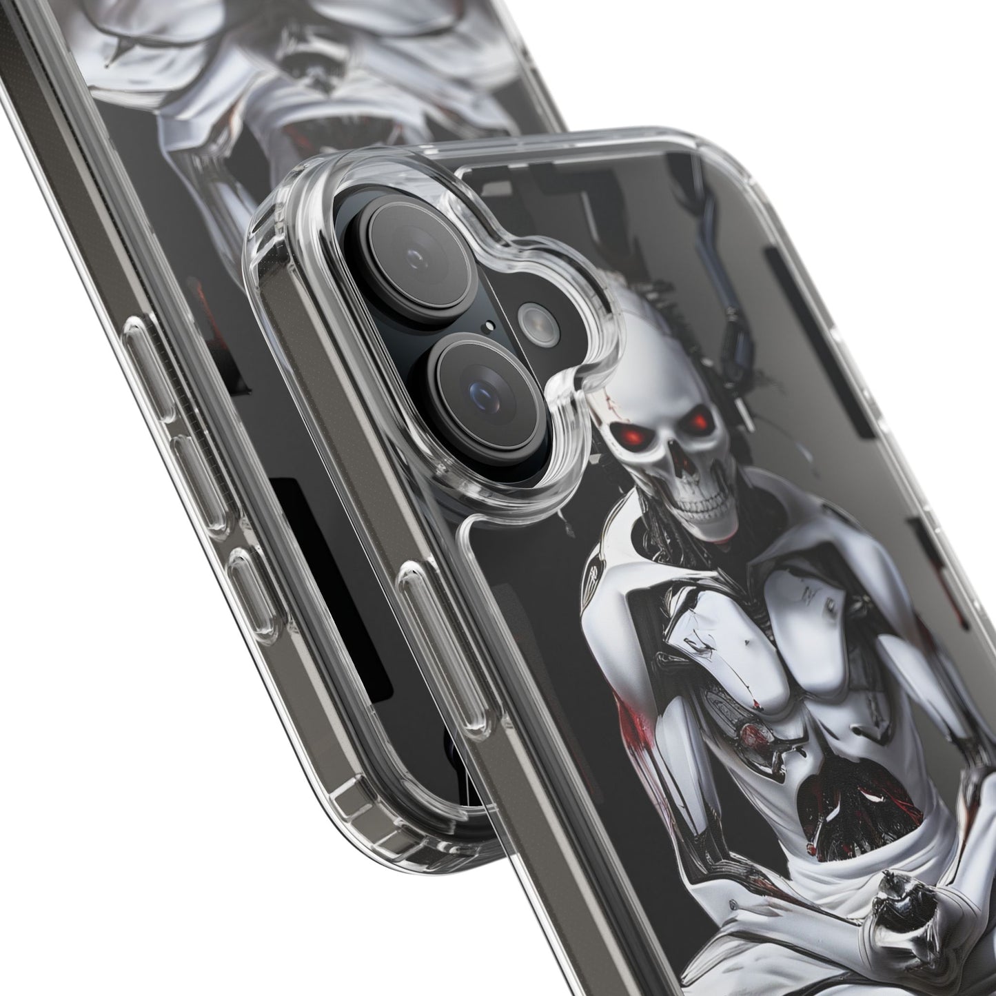 Clear Phone Cases with Cyber Design