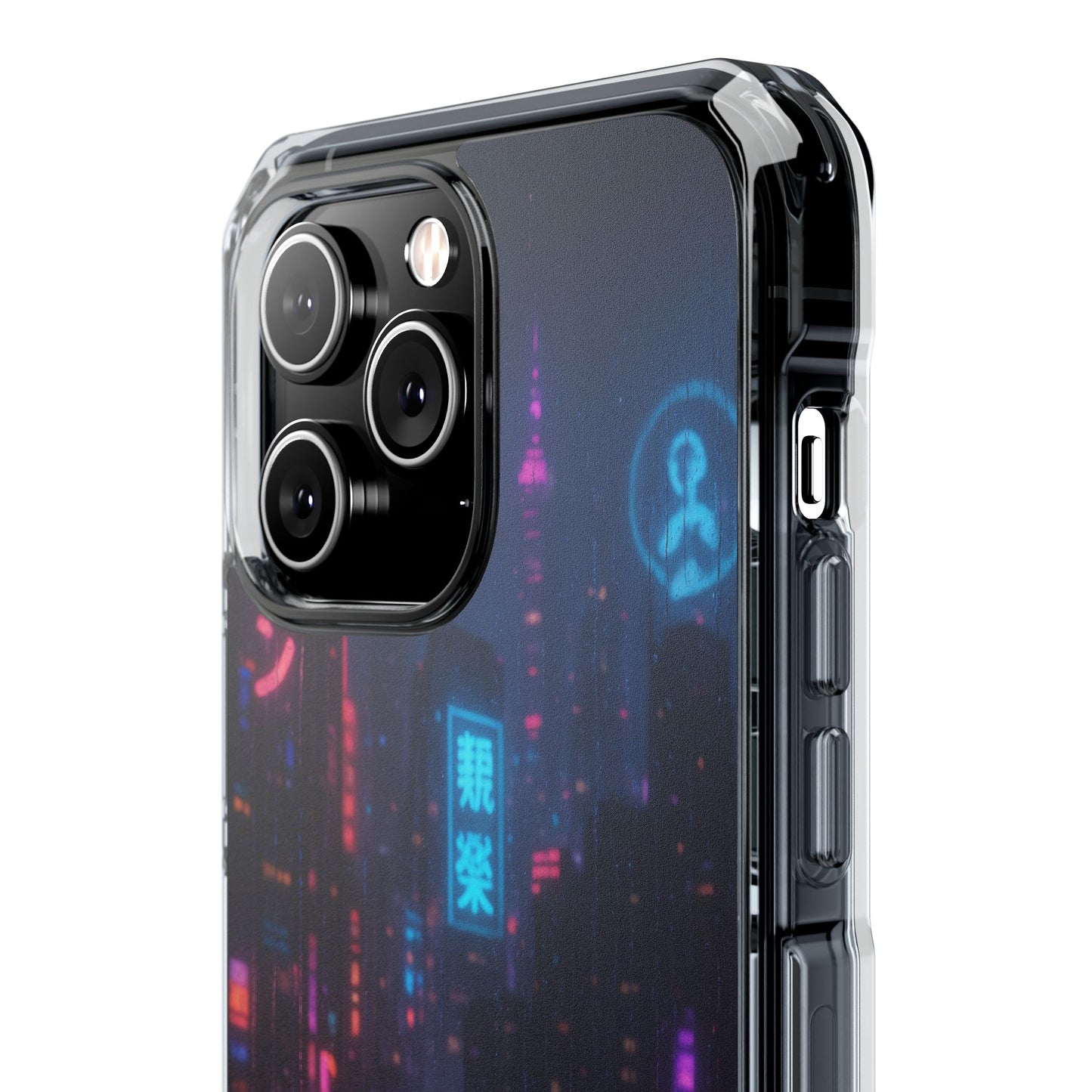 Neon City Phone Case - Magnetic Clear Impact Cases, Customizable Phone Cover, Gifts for Tech Lovers, Stylish Protection, Modern Design