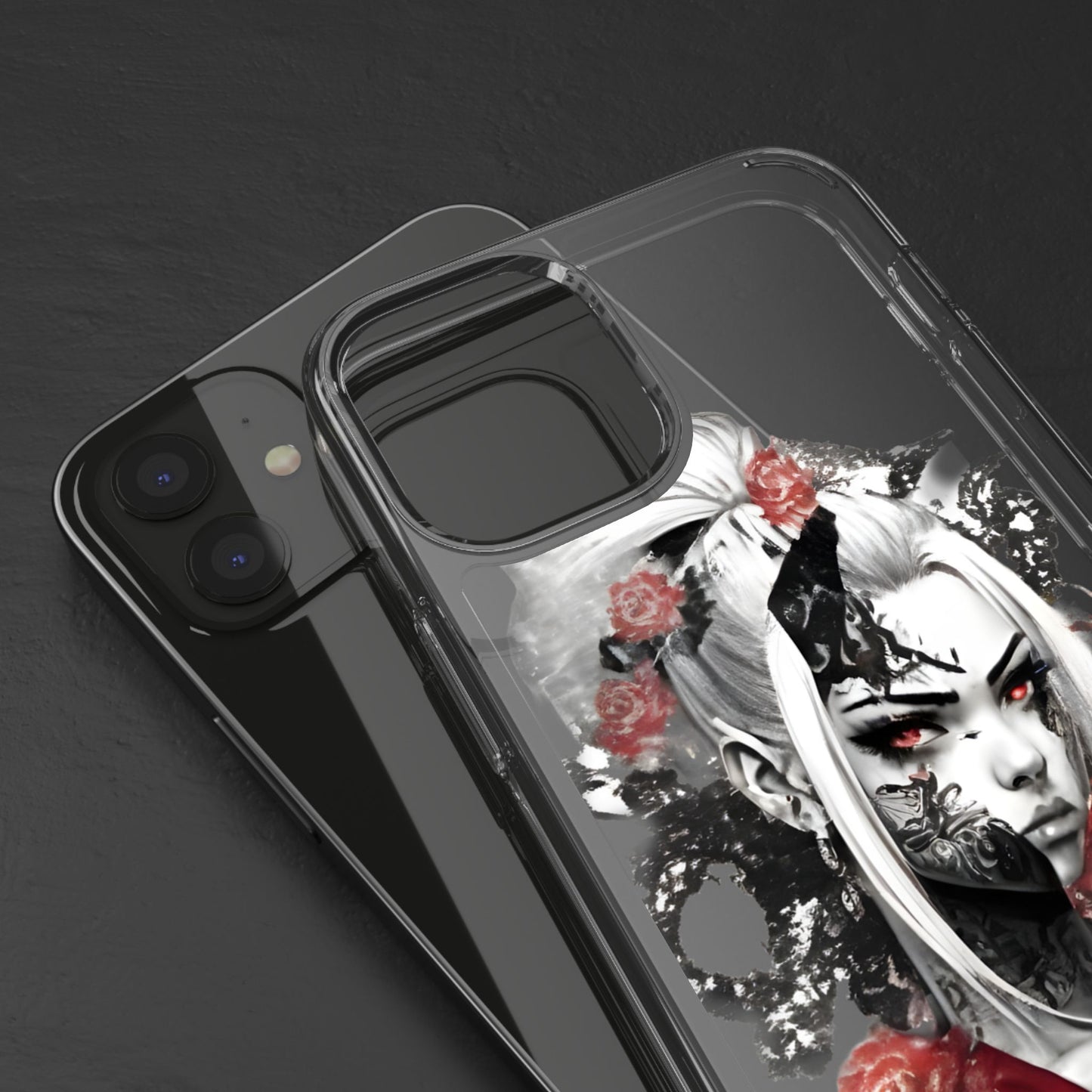Mystical Warrior Clear Phone Case - Stylish & Protective