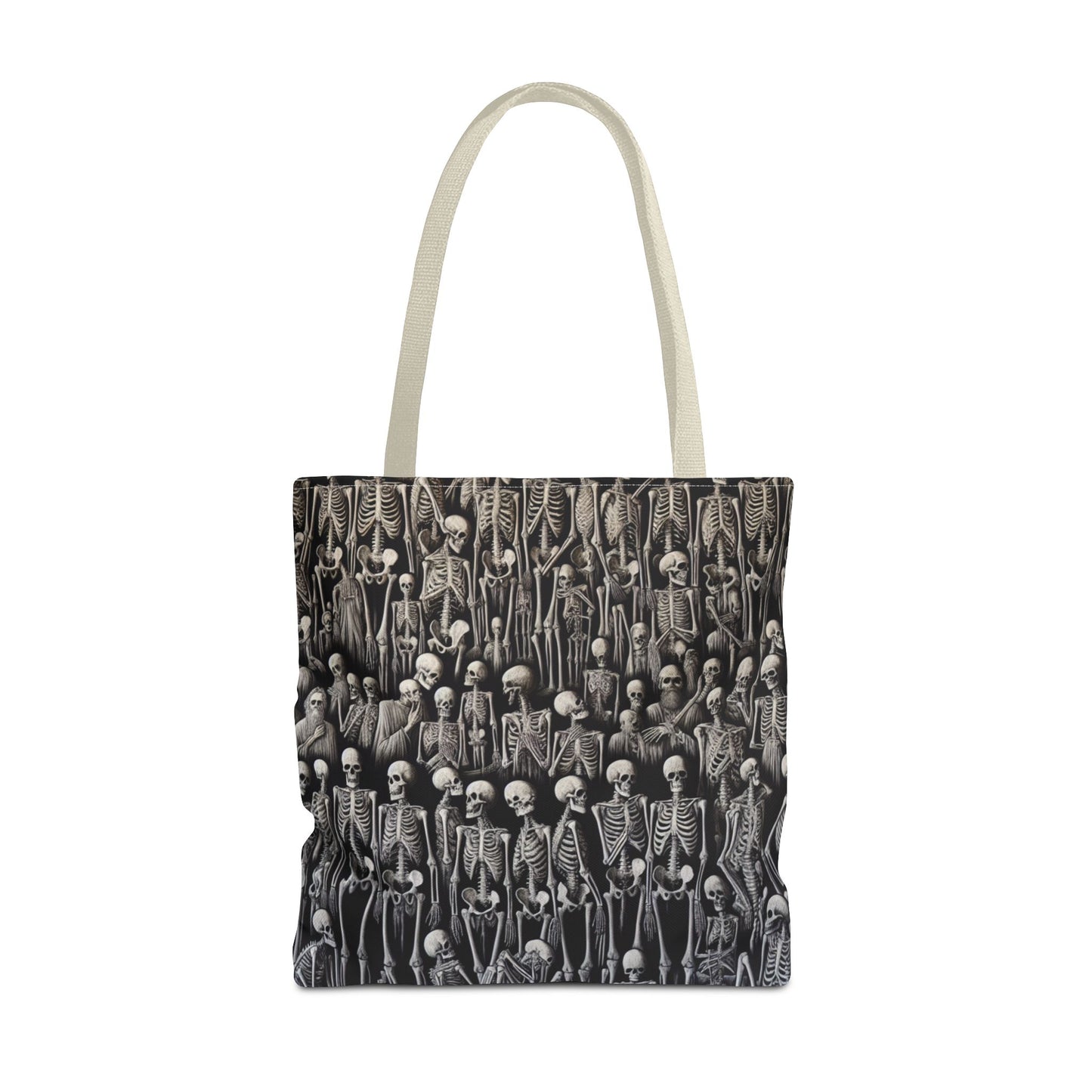 Gothic Skeleton Tote Bag | Spooky Shopping Bag | Halloween Accessory | Unique Gift for Dark Aesthetic Lovers