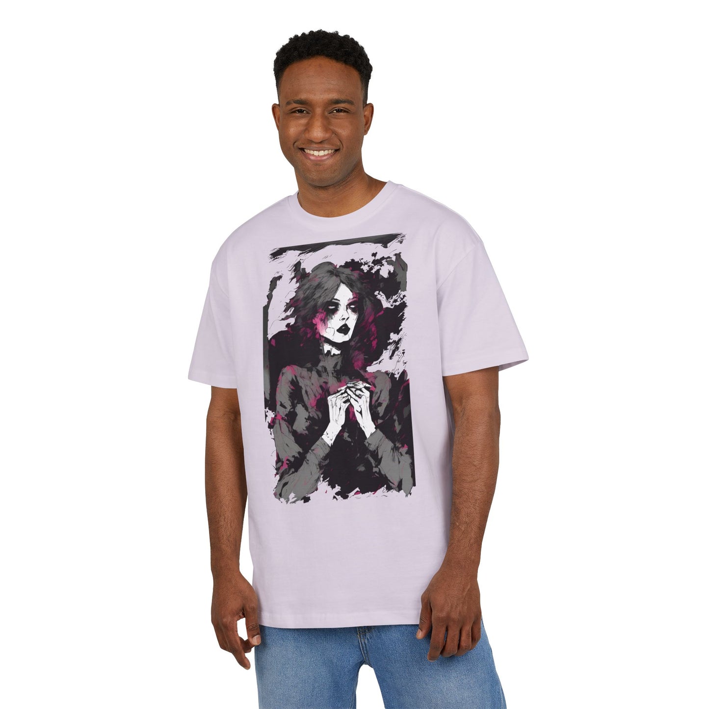 Artistic Oversize Tee | Unisex Tee with Unique Design, Casual Wear, Graphic Shirt, Gift for Art Lovers, Statement T-Shirt