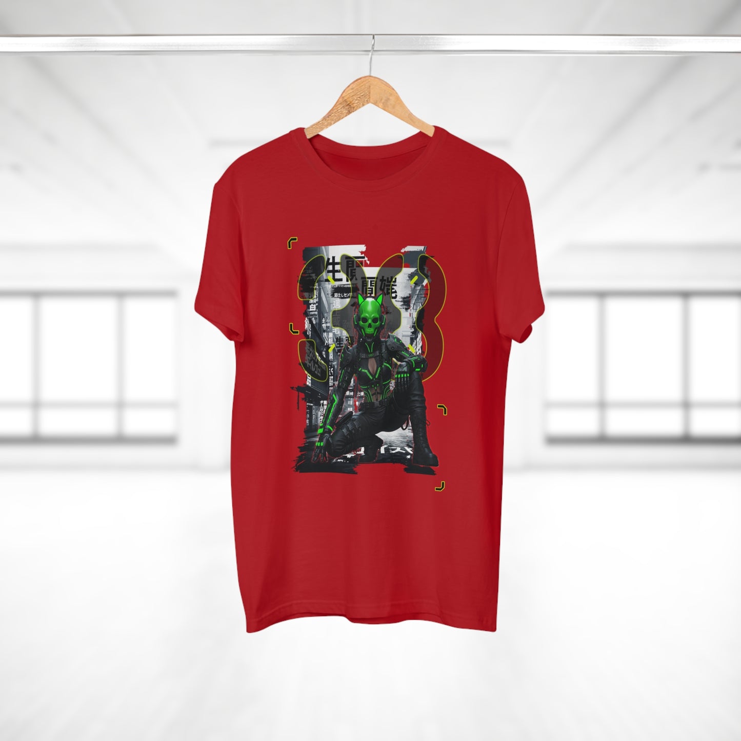 Cyberpunk Graphic Tee, Futuristic T-Shirt, Unisex Casual Wear, Unique Gift for Gamers, Trendy Streetwear, Sci-Fi Clothing