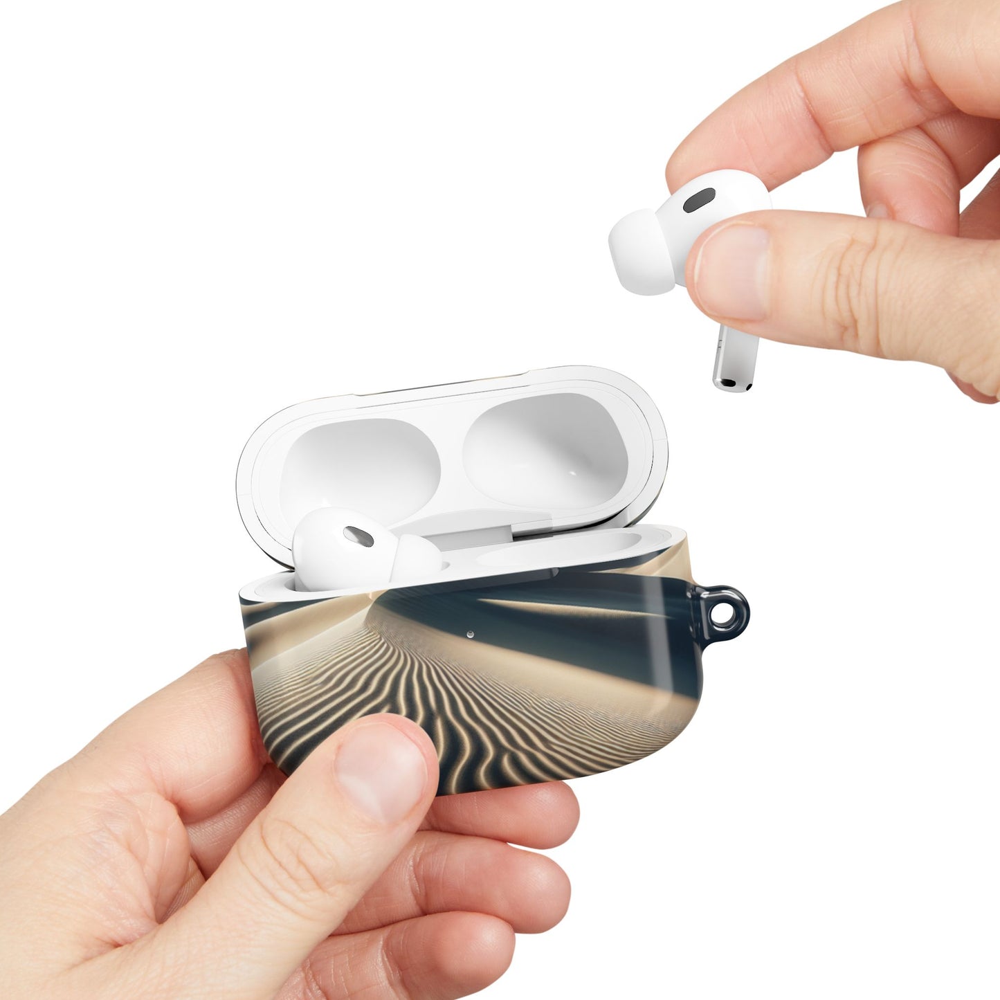 Desert Dunes AirPod Case - Nature Inspired, Unique Tech Accessory for Music Lovers, Gift for Travelers, Stylish Earbud Cover