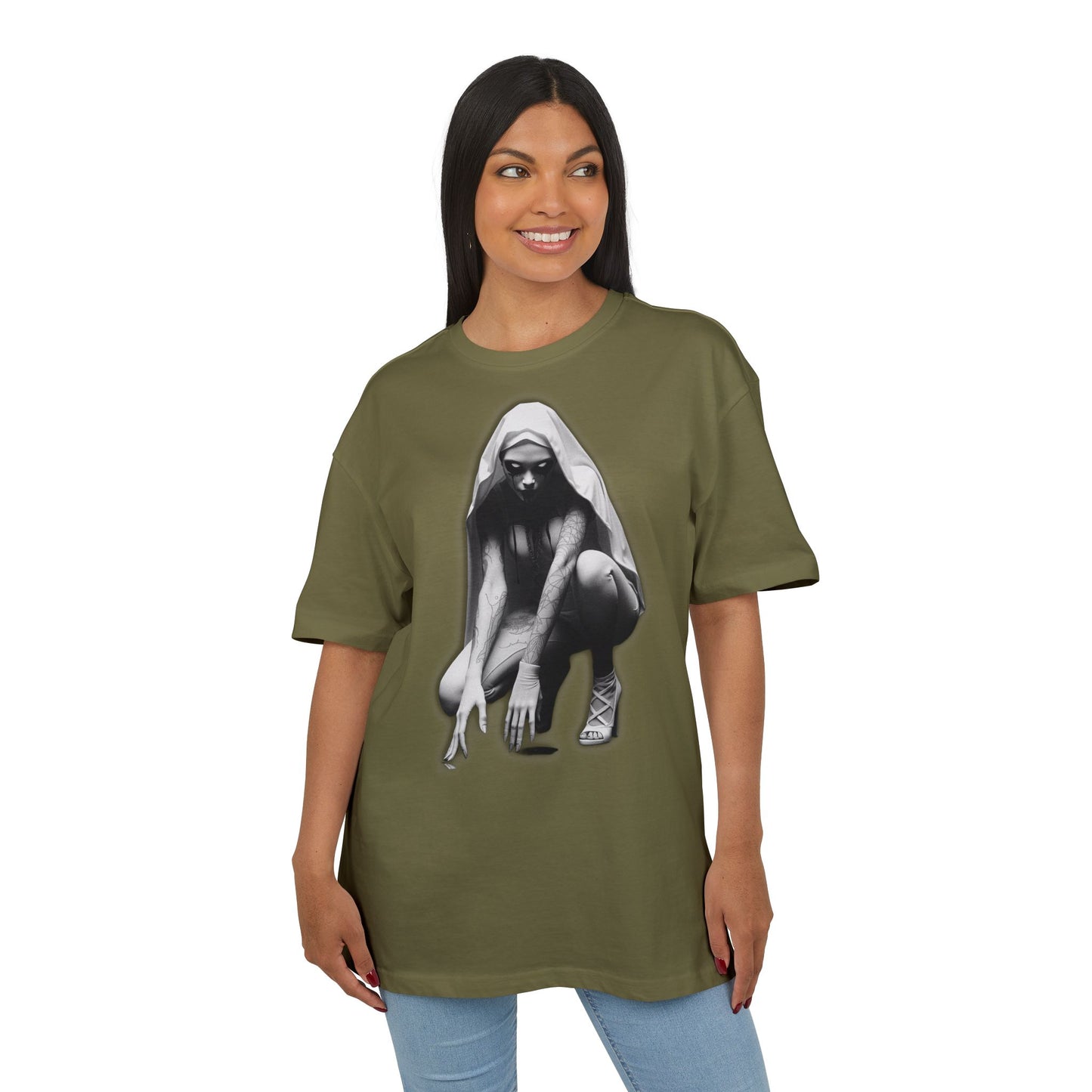 Urban Style Unisex Heavy Oversize Tee with Edgy Design