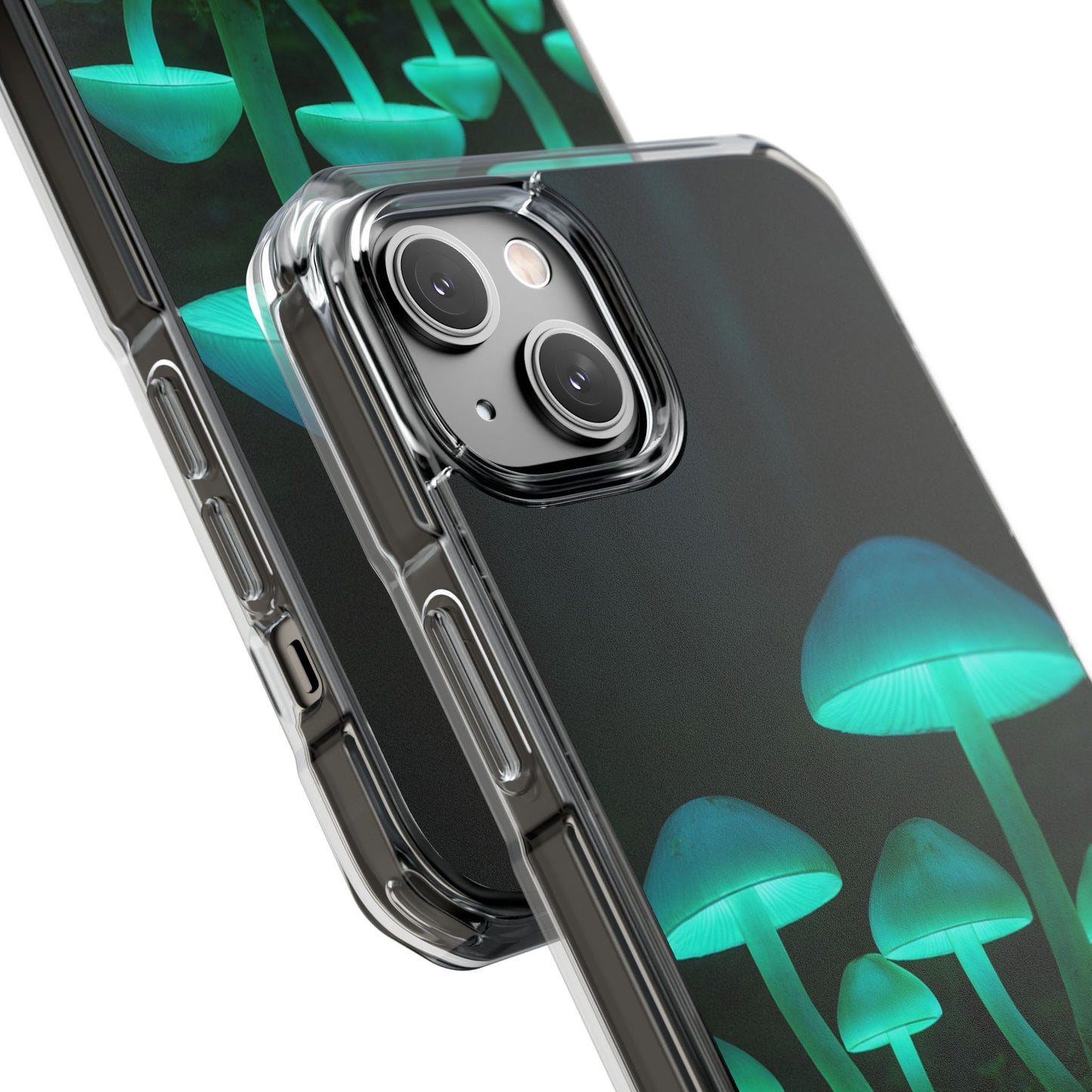 Glowing Mushroom iPhone Case, Unique Cellphone Protector, Gift for Nature Lovers, Eco-Friendly Tech Accessory