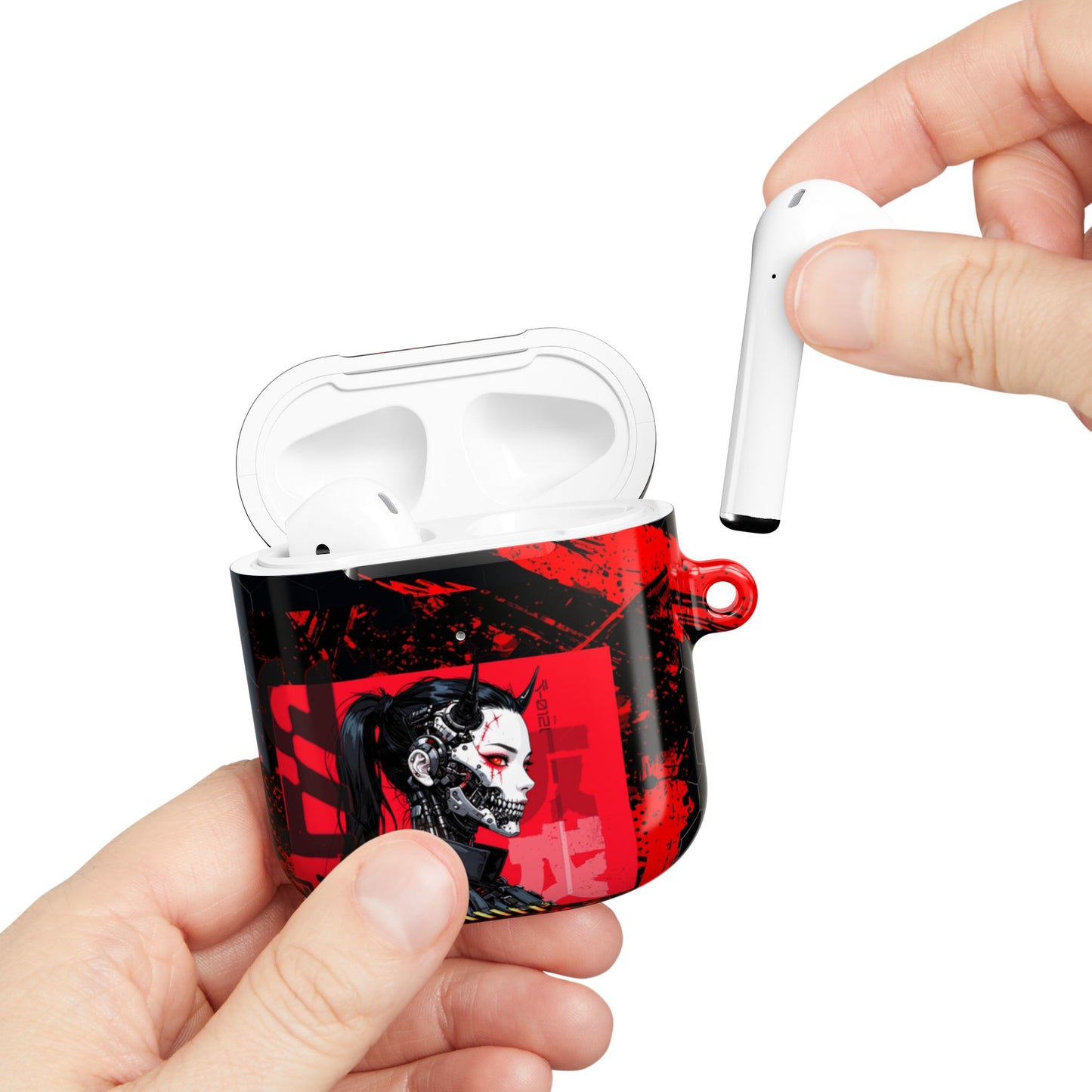 Cyberpunk AirPod Case - Stylish Reactive Design for Tech Lovers, Gifts for Gamers, Modern Charging Case, Unique Earbud Cover