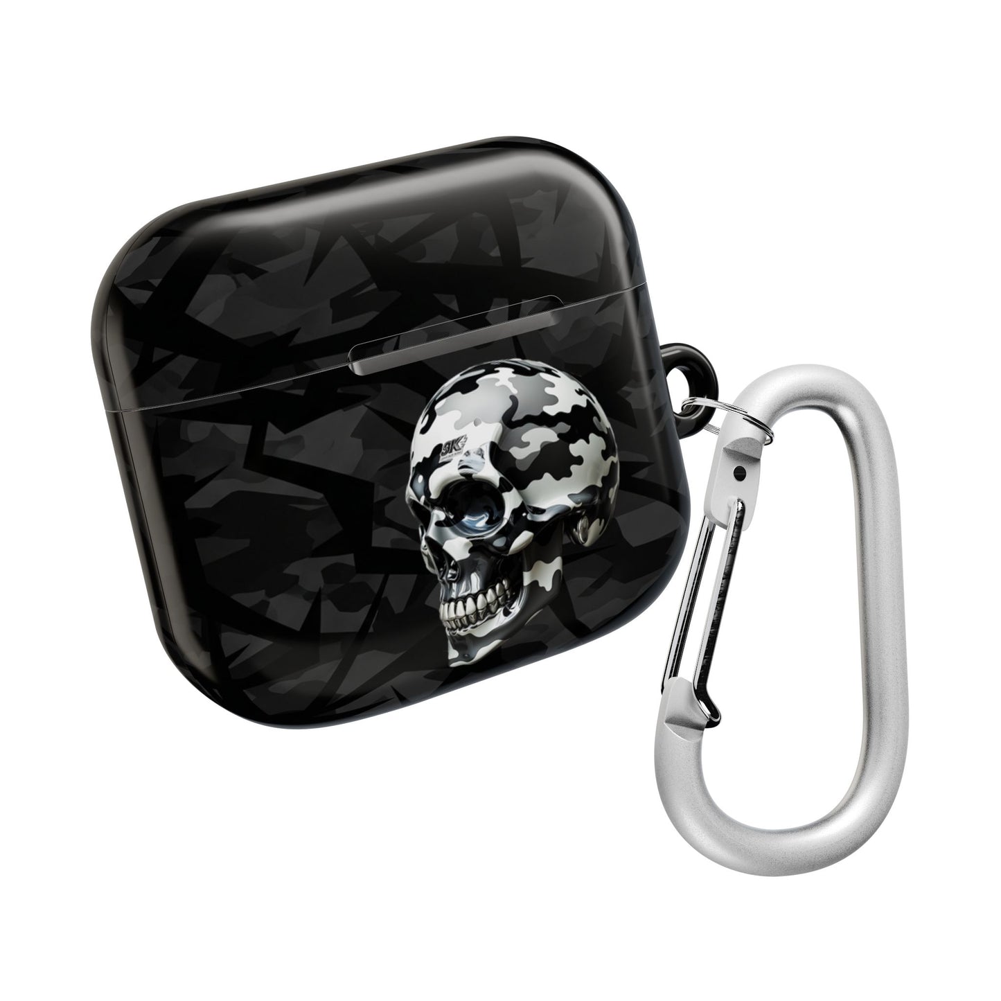Edgy Skull AirPod Case | Unique Headphone Accessories | Gift for Music Lovers, Tech Enthusiasts, Birthdays, Holidays, Halloween