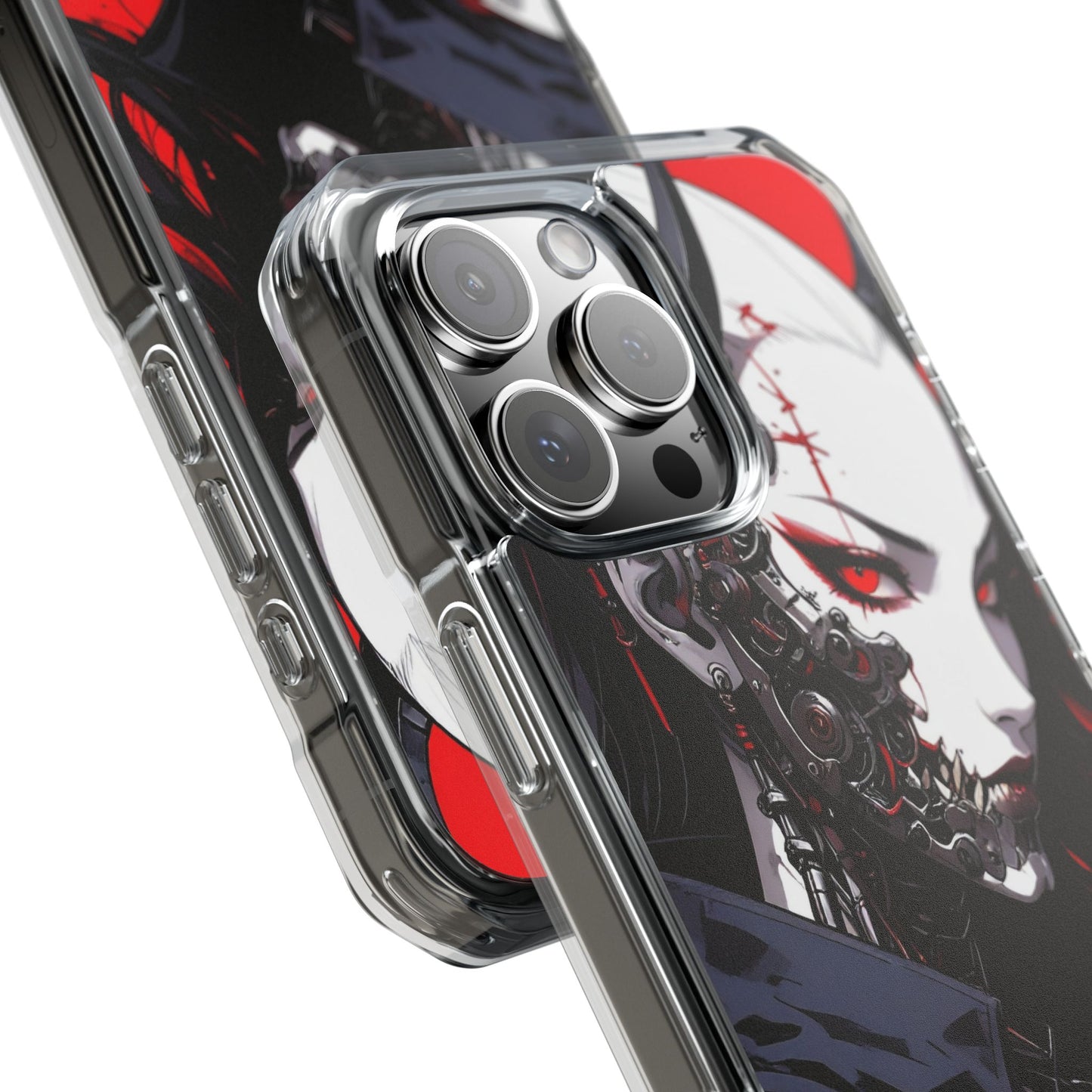 Magnetic Impact Phone Case, Anime Art Phone Cover, Goth Accessories for Her, Gift for Tech Lovers, Unique Phone Protection