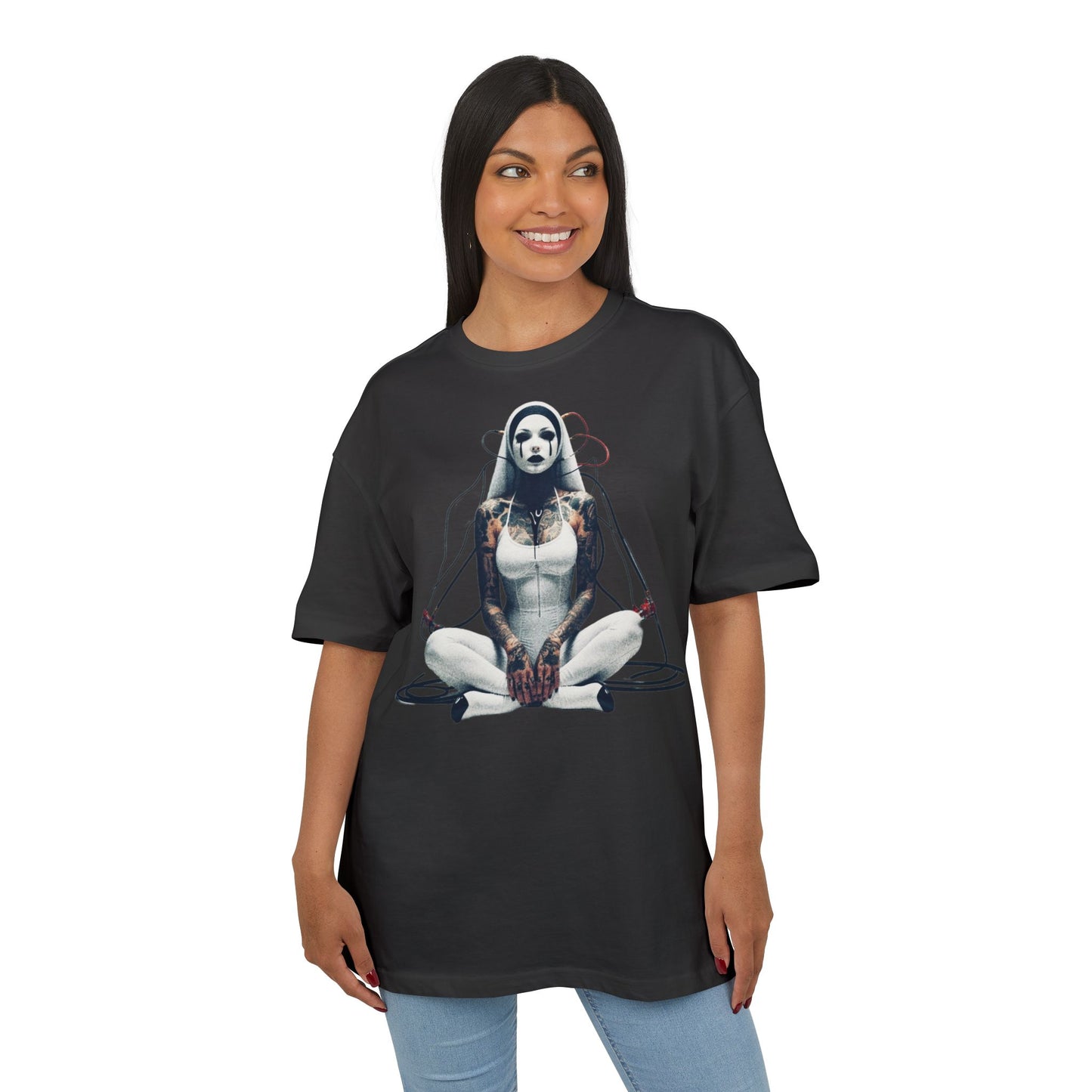 Artistic Unisex Oversize Tee - Unique Graphic Design for Creative Spirits