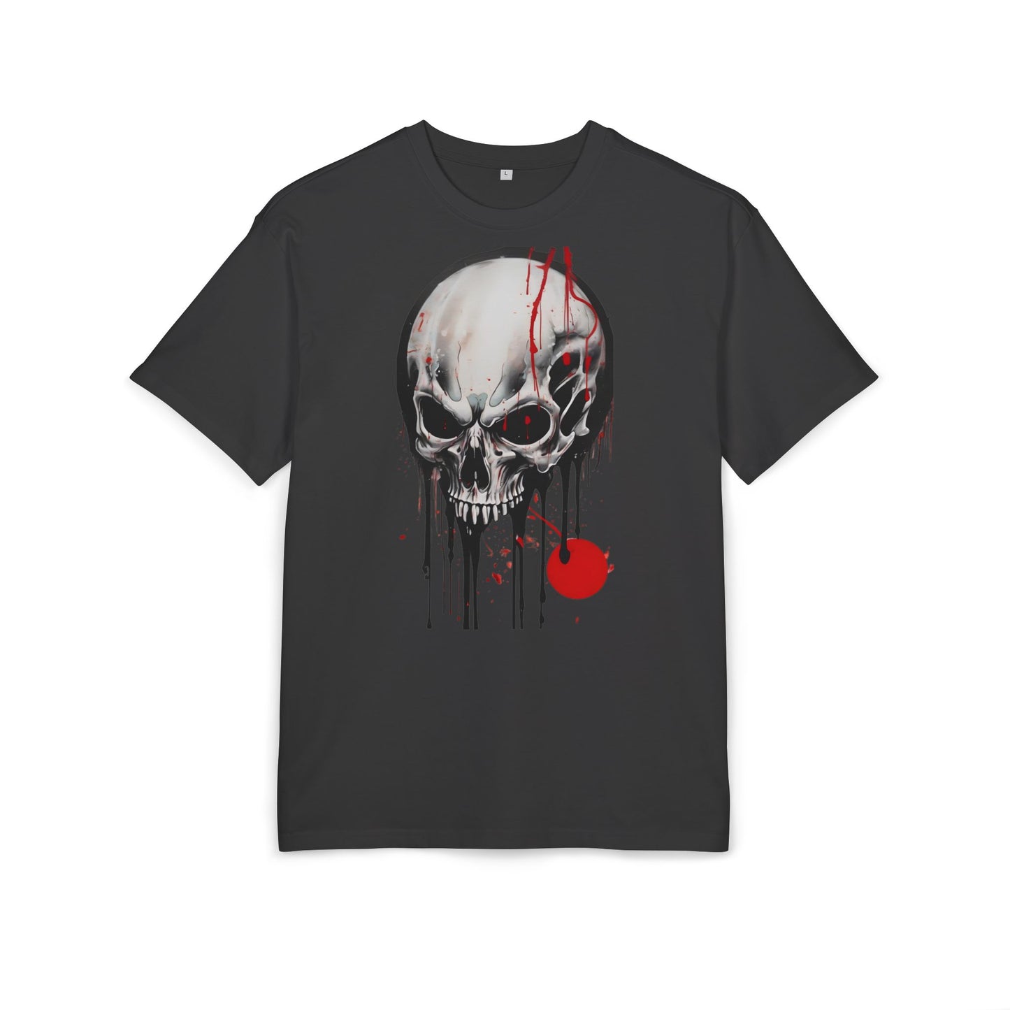 Gothic Skull Oversized Tee - Trendy Streetwear for Music Lovers, Grunge Style, Halloween Costume, Alternative Fashion, Graphic Tee