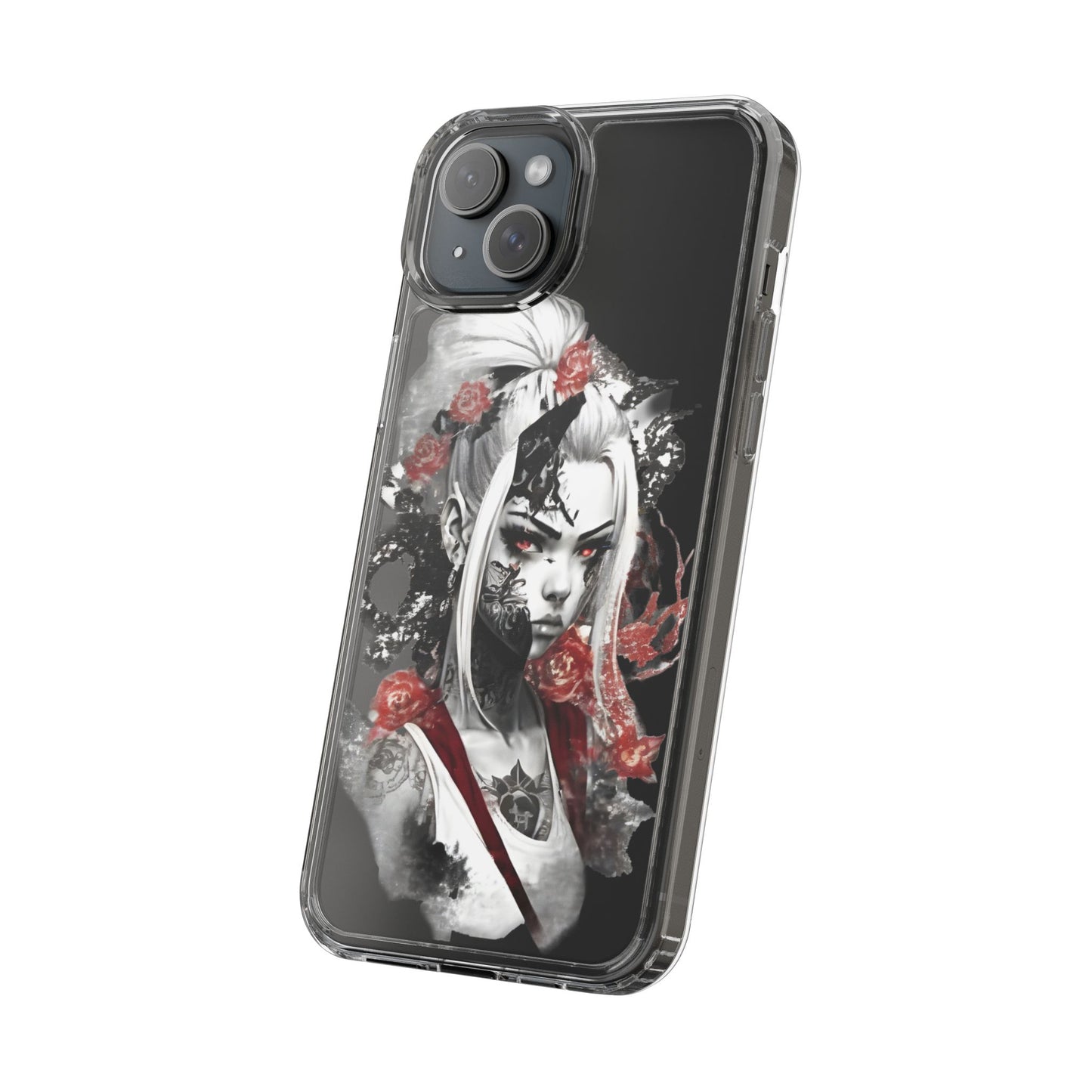 Mystical Warrior Clear Phone Case - Stylish & Protective