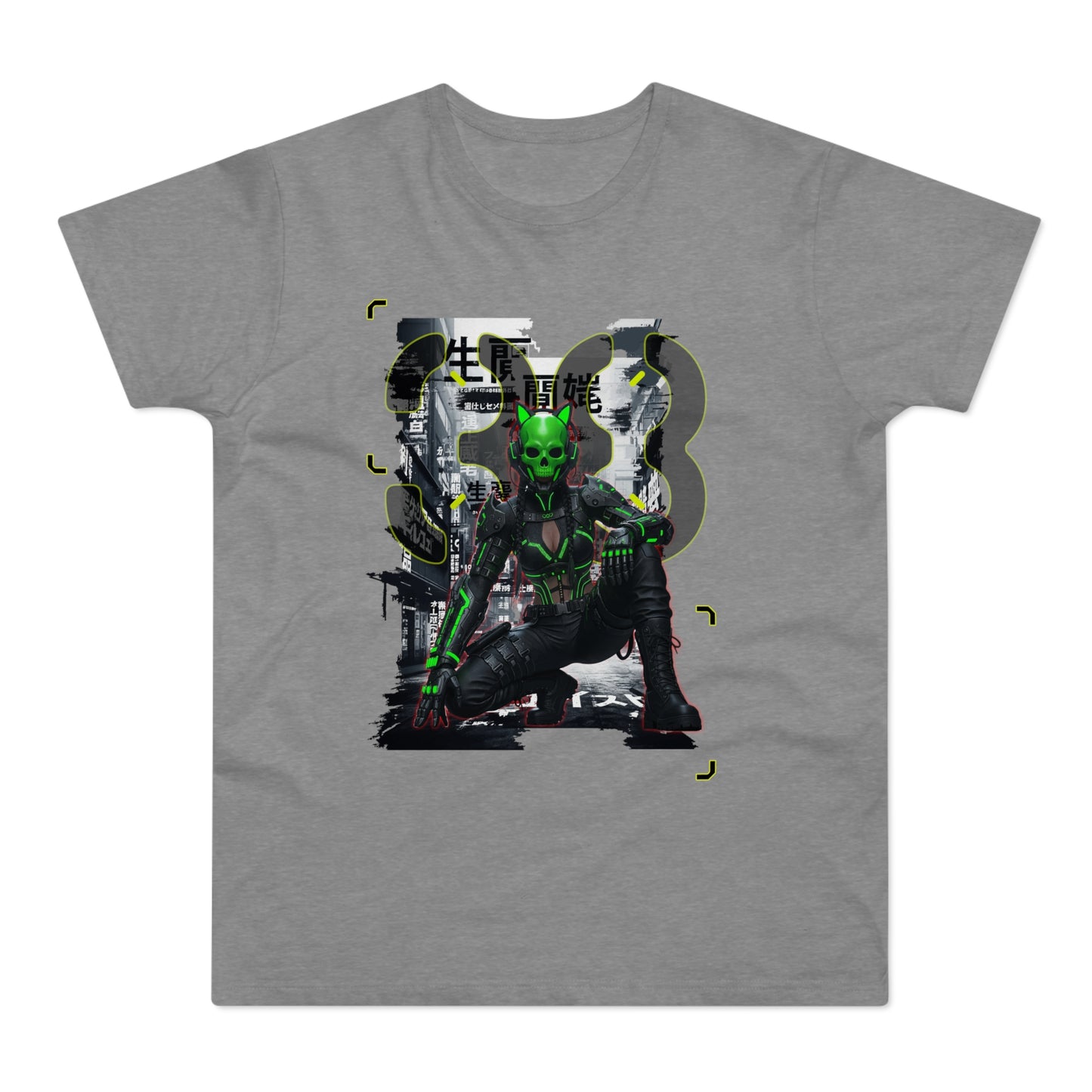 Cyberpunk Graphic Tee, Futuristic T-Shirt, Unisex Casual Wear, Unique Gift for Gamers, Trendy Streetwear, Sci-Fi Clothing