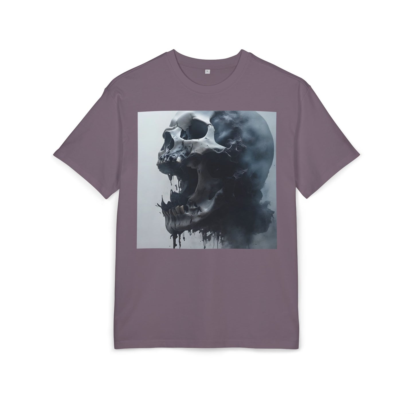 Gothic Skull Oversized Tee | Unisex, Grunge Fashion, Halloween Shirt, Dark Aesthetic, Casual Wear