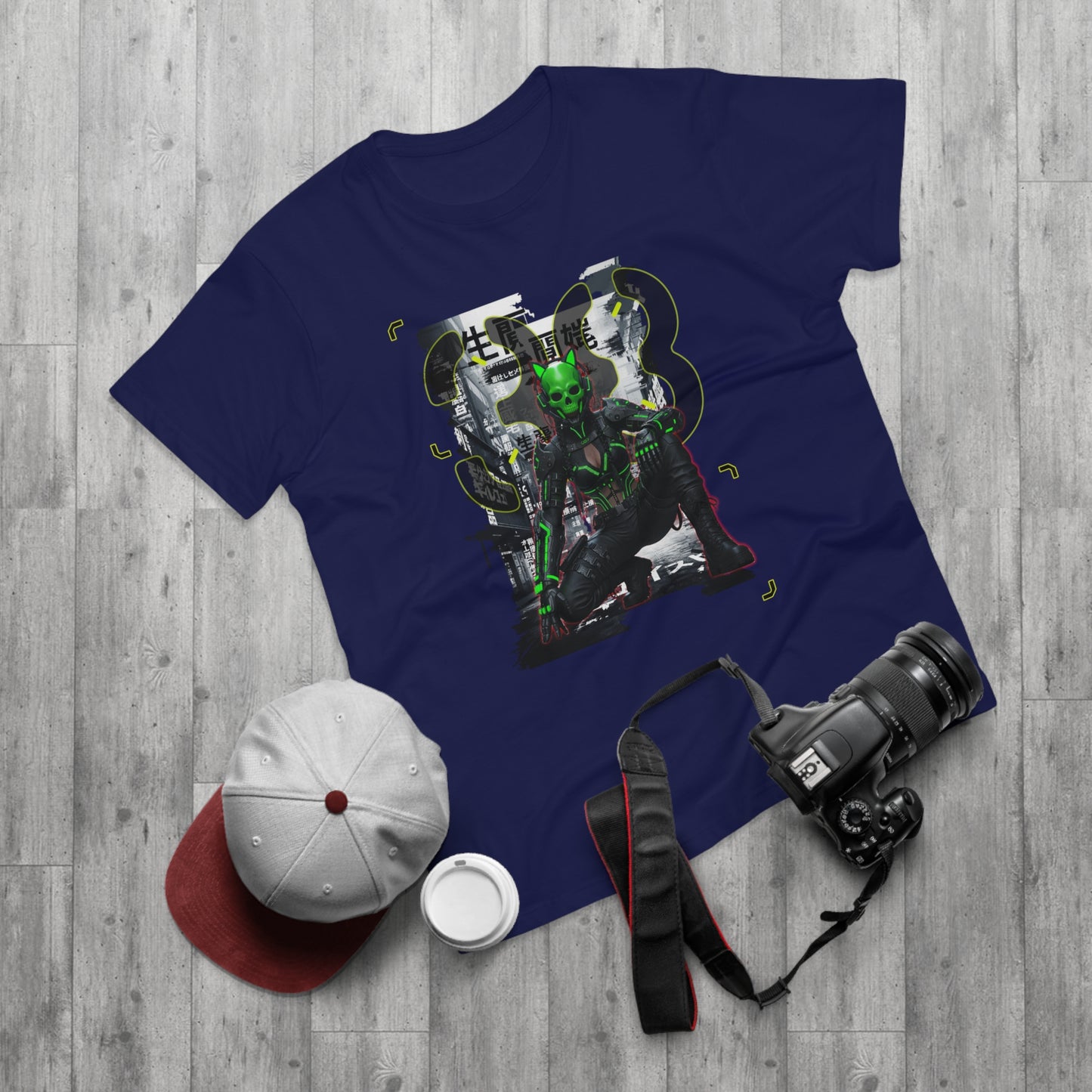 Cyberpunk Graphic Tee, Futuristic T-Shirt, Unisex Casual Wear, Unique Gift for Gamers, Trendy Streetwear, Sci-Fi Clothing