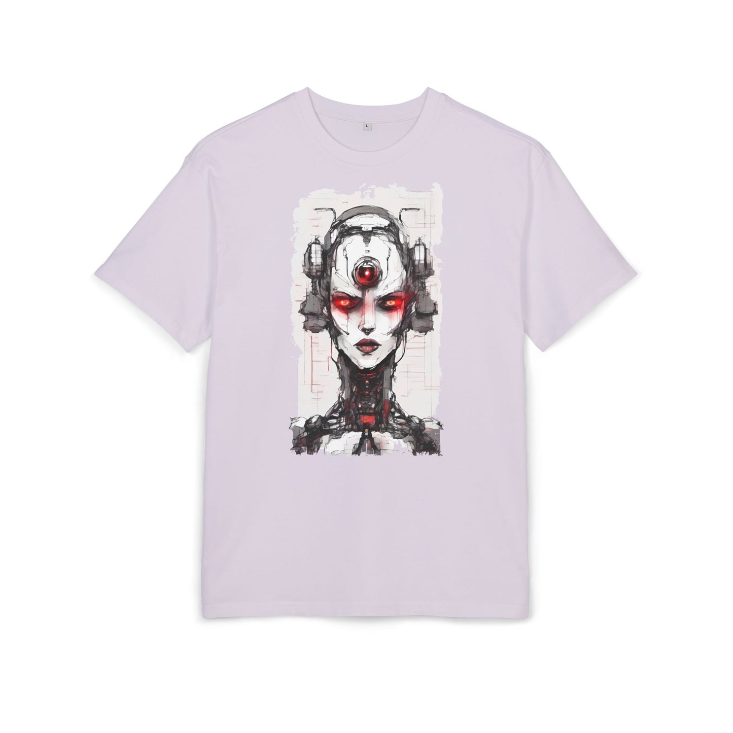 Futuristic Graphic Tee, Cyberpunk Oversized T-Shirt, Unisex Retro Style, Streetwear Top, Gift for Tech Lovers, Summer Casual Wear