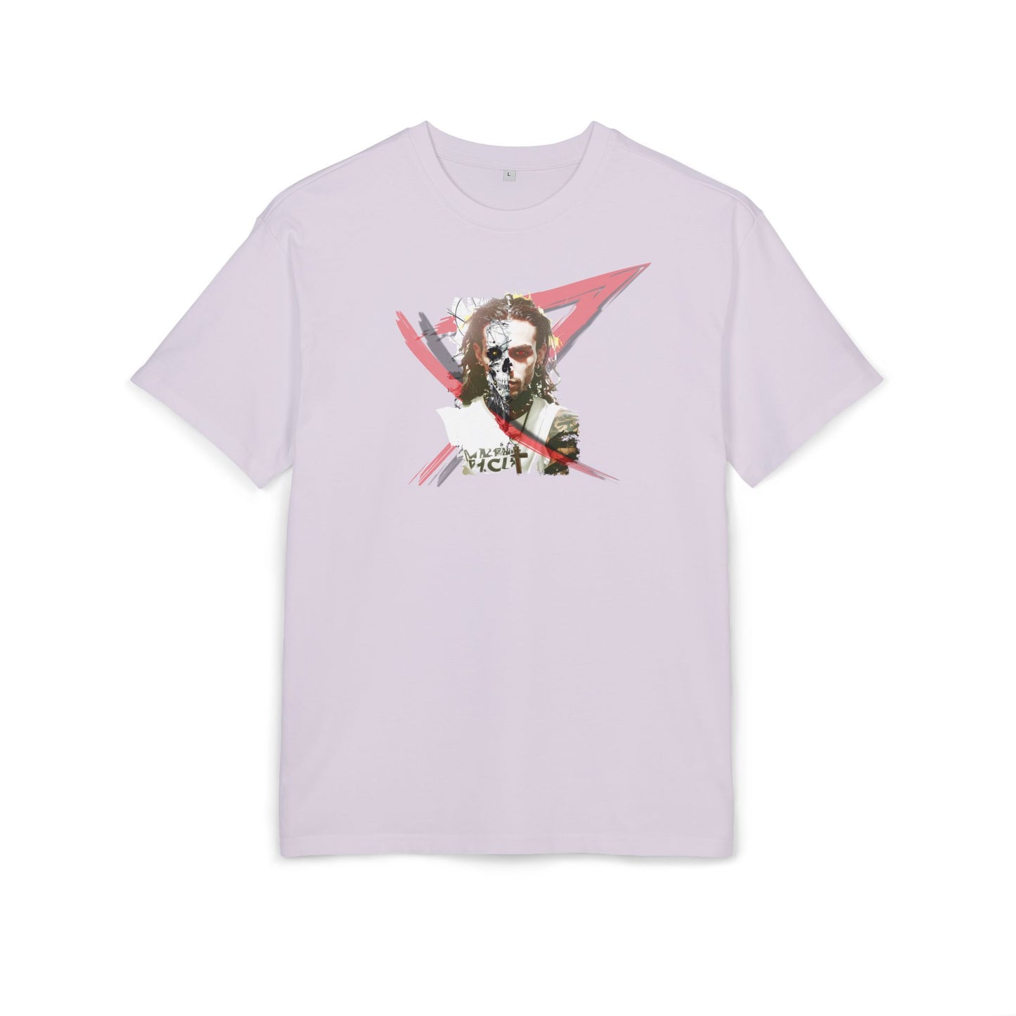 Unisex Heavy Oversize Tee with Artistic Design, Casual T-Shirt, Graphic Tee for Art Lovers, Gift for Creative Friends, Trendy Streetwear