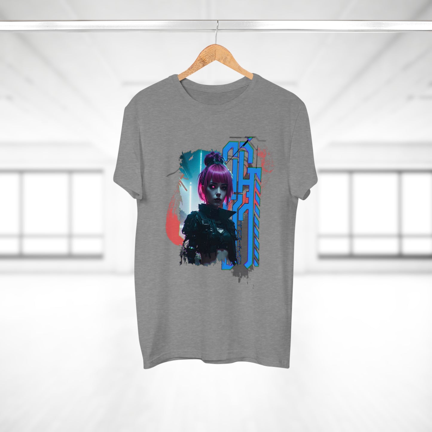 Cyberpunk Art Unisex T-Shirt, Streetwear Tee, Graphic Shirt, Gift for Him, Festival Apparel, Tech-Inspired Fashion