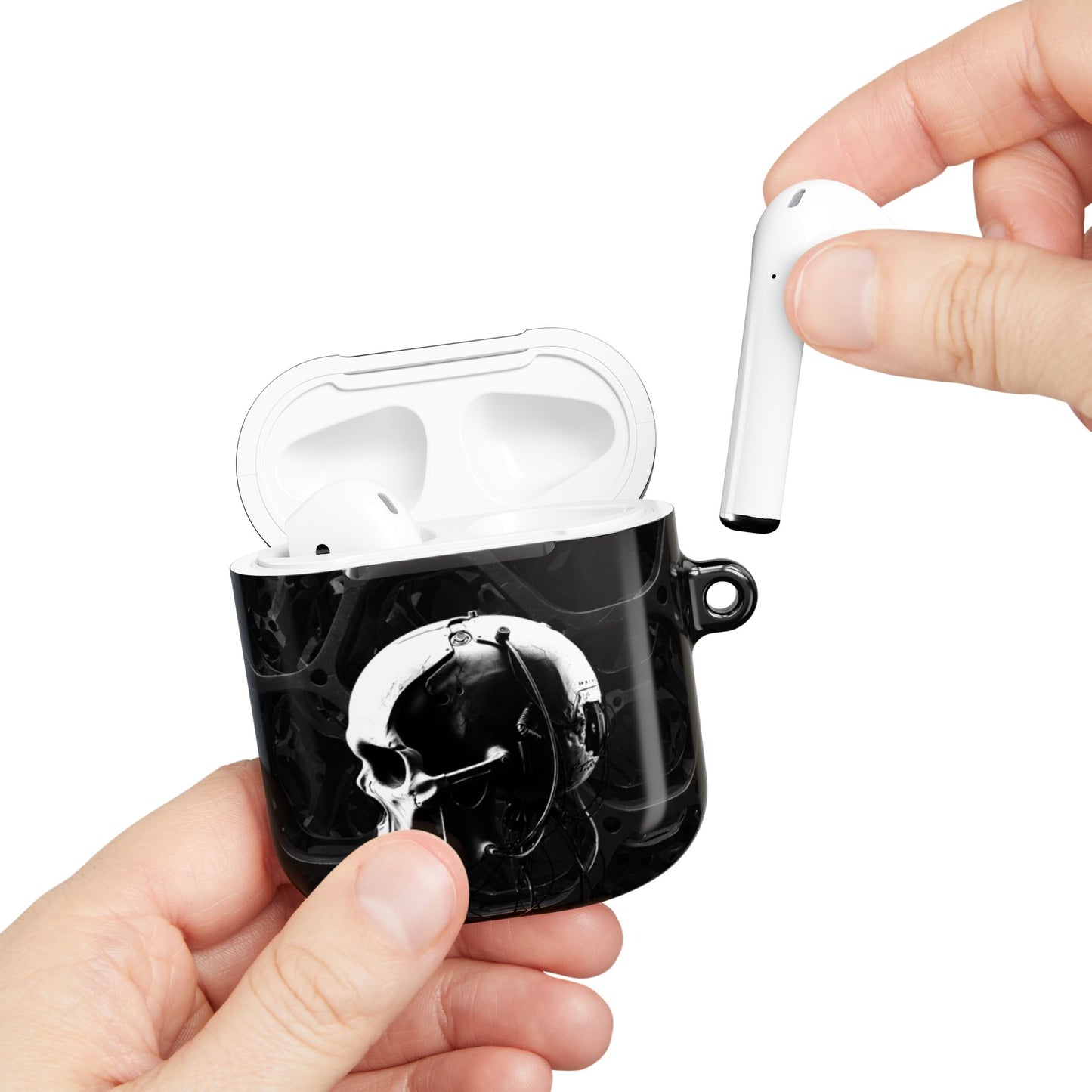 Stylish Skull AirPod Cases, Trendy AirPod Cover, Unique Earbuds Protector, Tech Accessory, Gift for Music Lovers