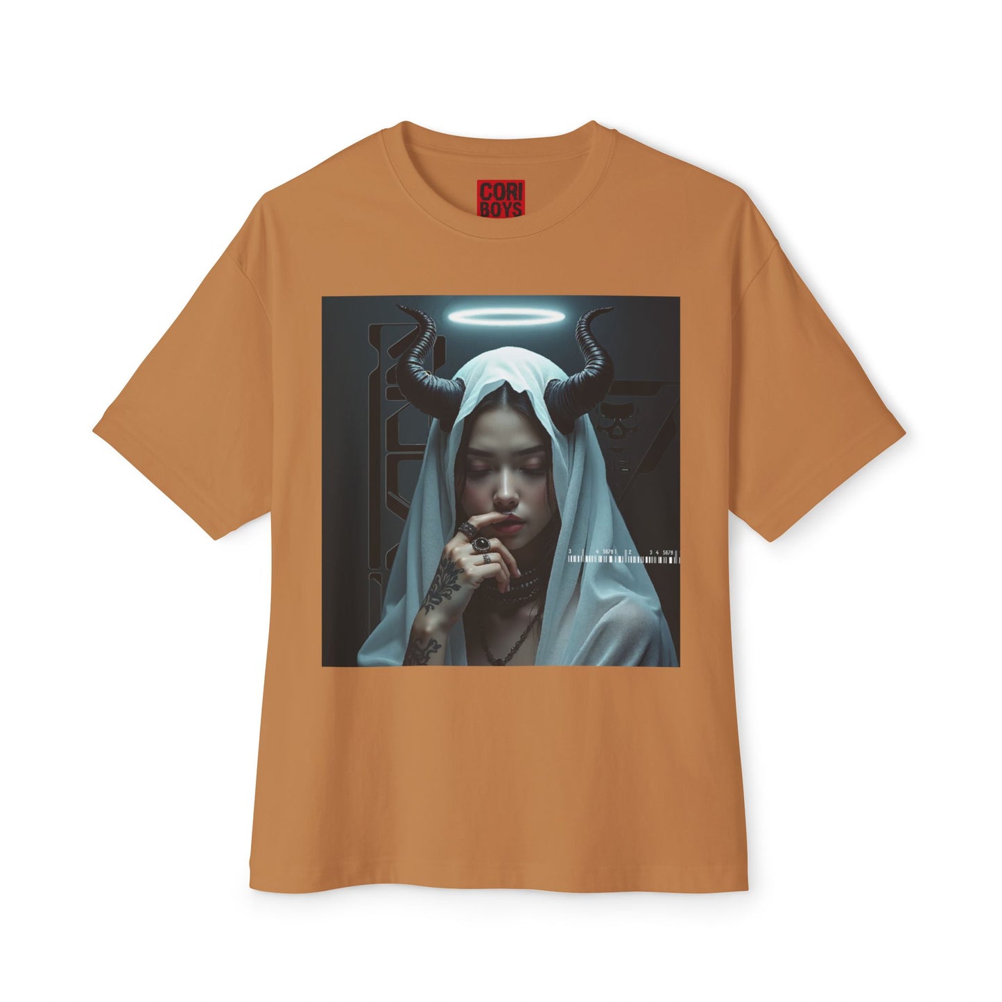 Gothic Inspired Oversized Tee - Perfect for Halloween, Music Festivals, Casual Wear, Alternative Fashion, Unique Gift Ideas