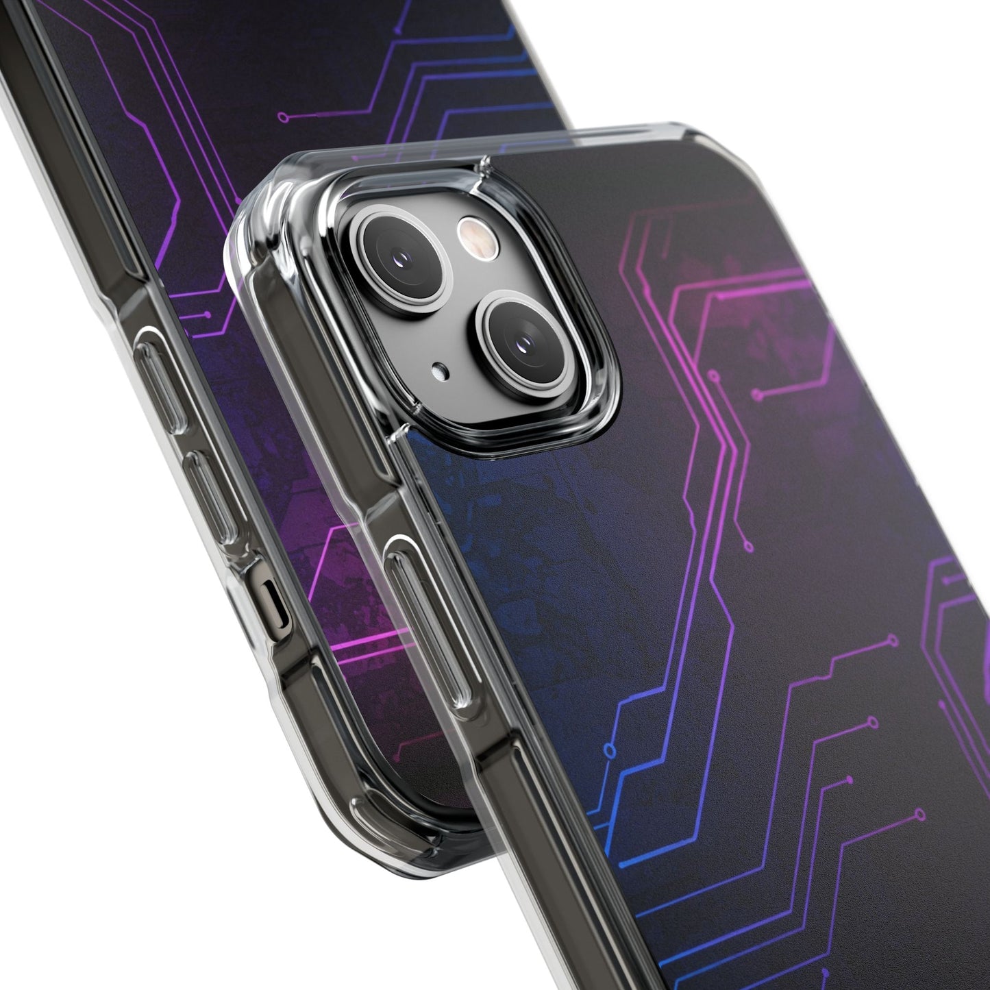 Magnetic Clear Phone Case - Tech-Inspired Design for Gamers, Stylish Protection, Gift for Tech Lovers, Phone Accessories, Customizable Case
