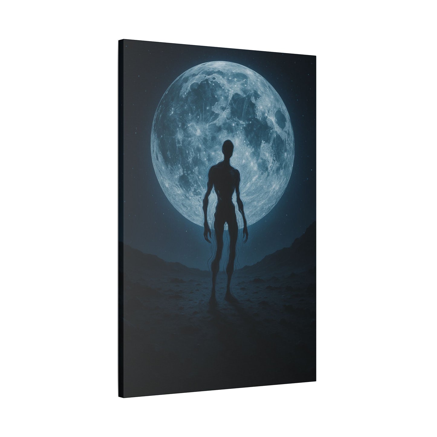 Mysterious Stretched Canvas Art, Wall Decor, Gothic Home Decor, Halloween Decorations, Unique Gift, Dark Art