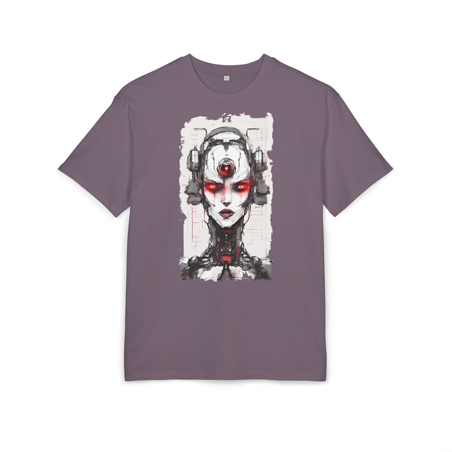Futuristic Graphic Tee, Cyberpunk Oversized T-Shirt, Unisex Retro Style, Streetwear Top, Gift for Tech Lovers, Summer Casual Wear