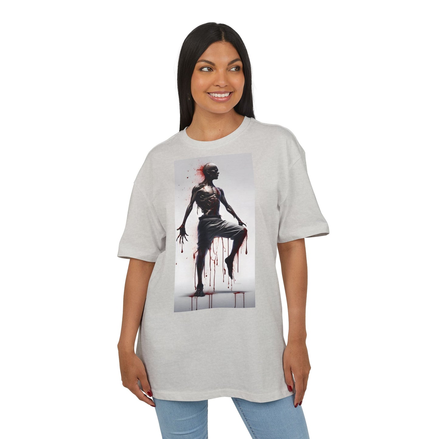 Bold Artistic Unisex Tee, Casual Street Style Shirt, Comfortable Graphic Top, Gift for Art Lovers, Unique Fashion Statement