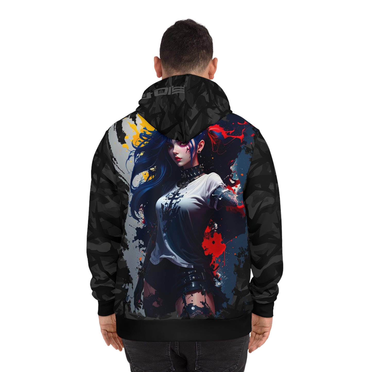 Stylish Graphic Hoodie for Trendsetters, Unique Print Pullover, Cozy Gift for Her, Streetwear Fashion, Casual Layering Piece