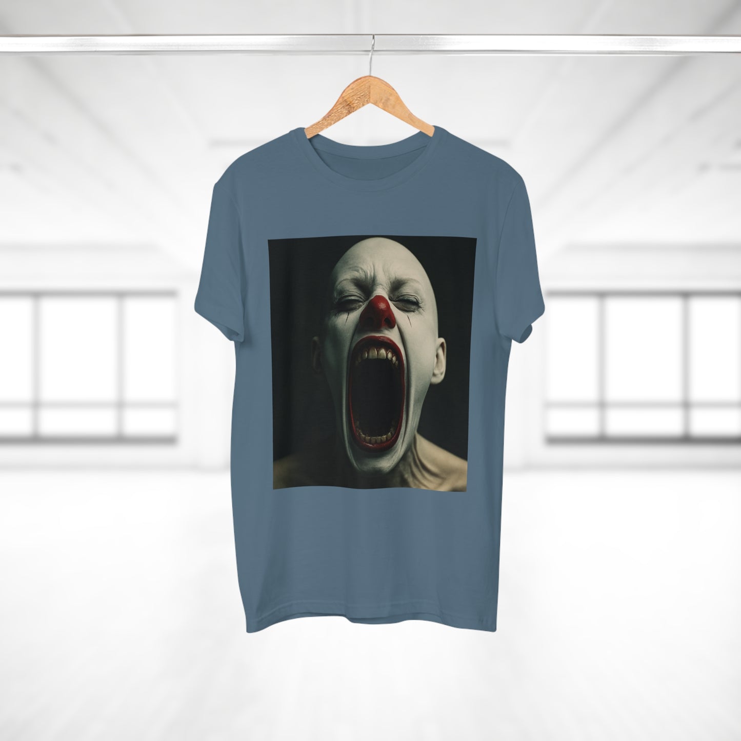 Creepy Clown Graphic T-Shirt, Scary Shirt for Halloween, Horror Movie Fans, Unique Gift for Him, Unisex Casual Wear