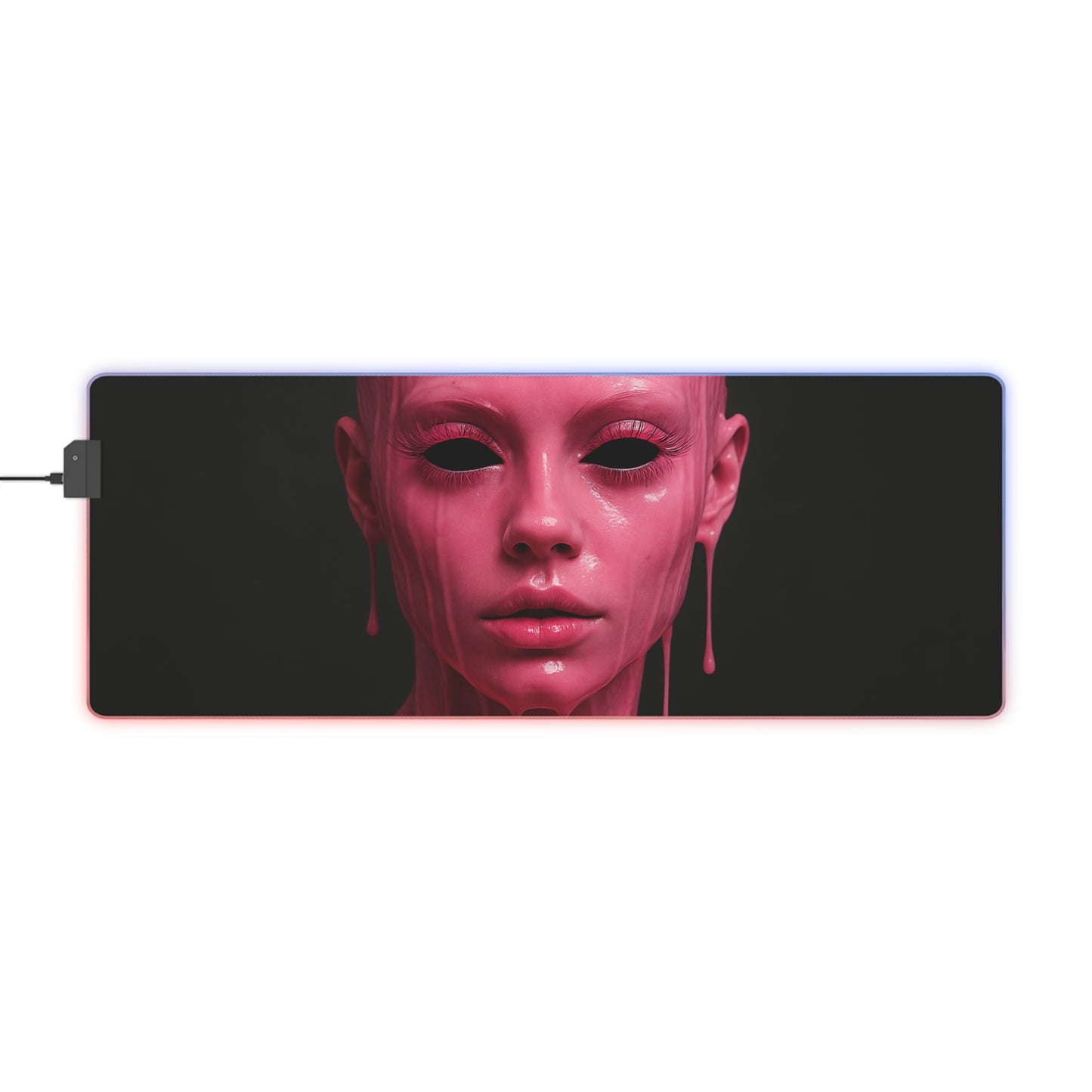 Illuminated Gaming Mouse Pad, LED Desk Mat, Cool Gamer Accessories, RGB Mousepad, Unique Gaming Gifts, Cyberpunk Decoration