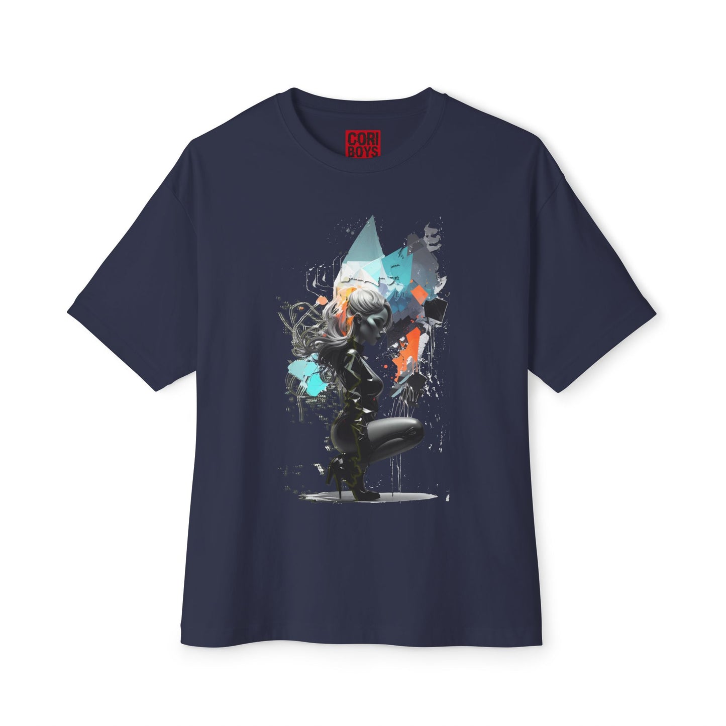 Artistic Unisex Oversized Boxy Tee - Trendy Graphic T-Shirt, Casual Wear, Gift for Art Lovers, Summer Outfit, Streetwear Style